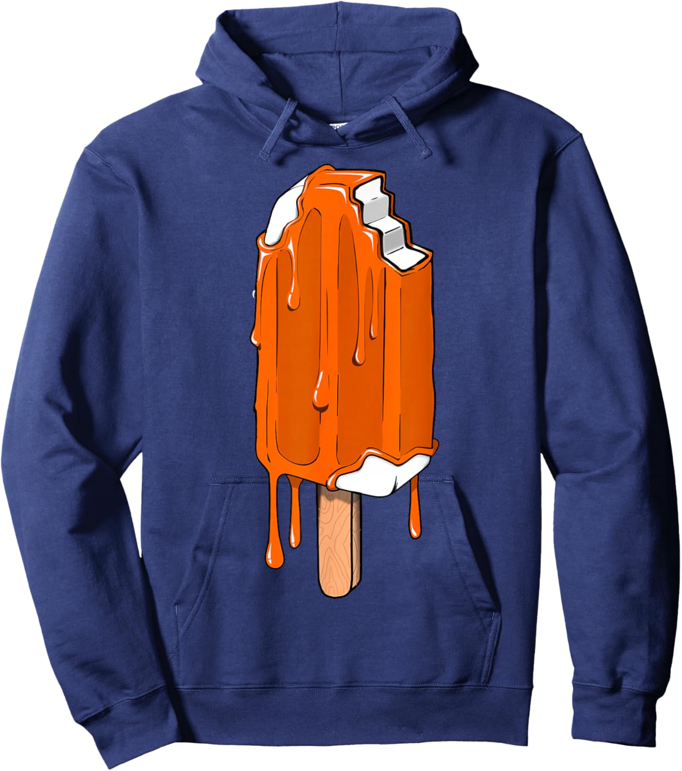 Melting Orange Creamsicle Hoodie - Hoodie | Navy