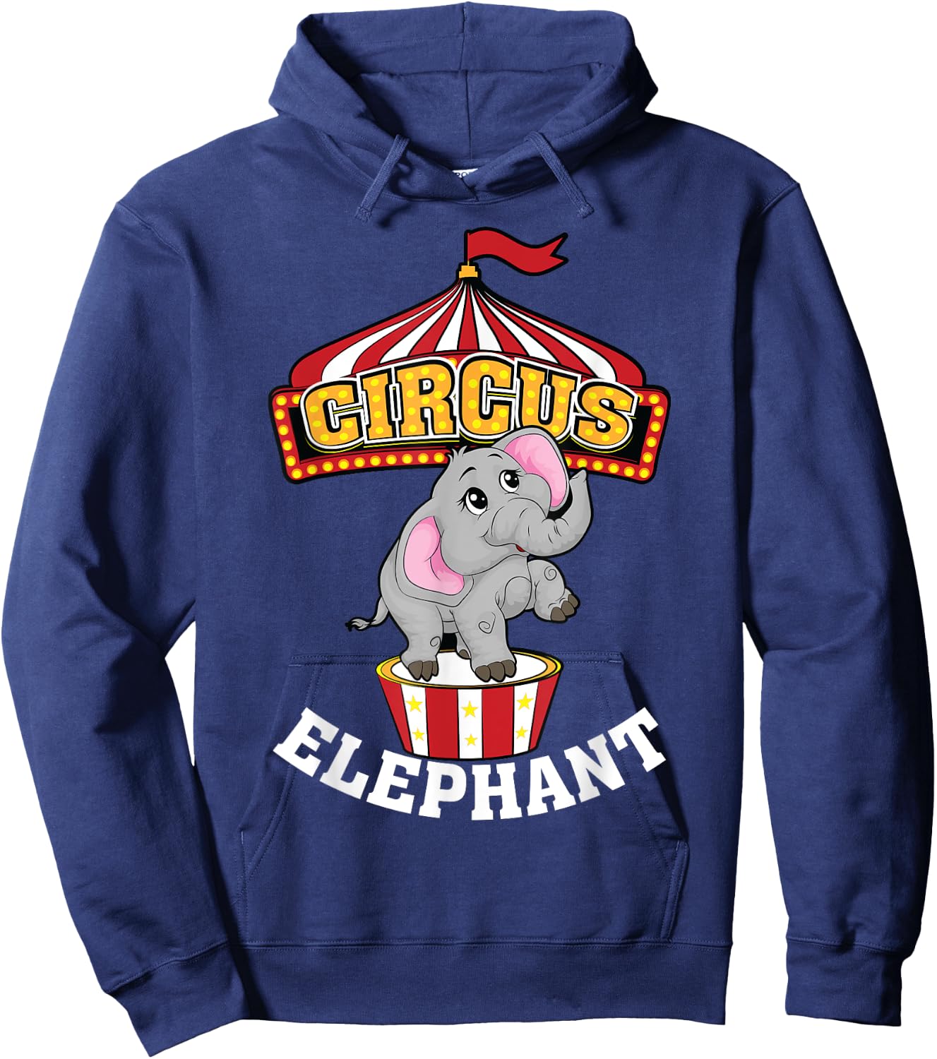 Funny Circus Elephant | Cool Circus Animal Tamer Fan Gift Hoodie - Hoodie | Navy