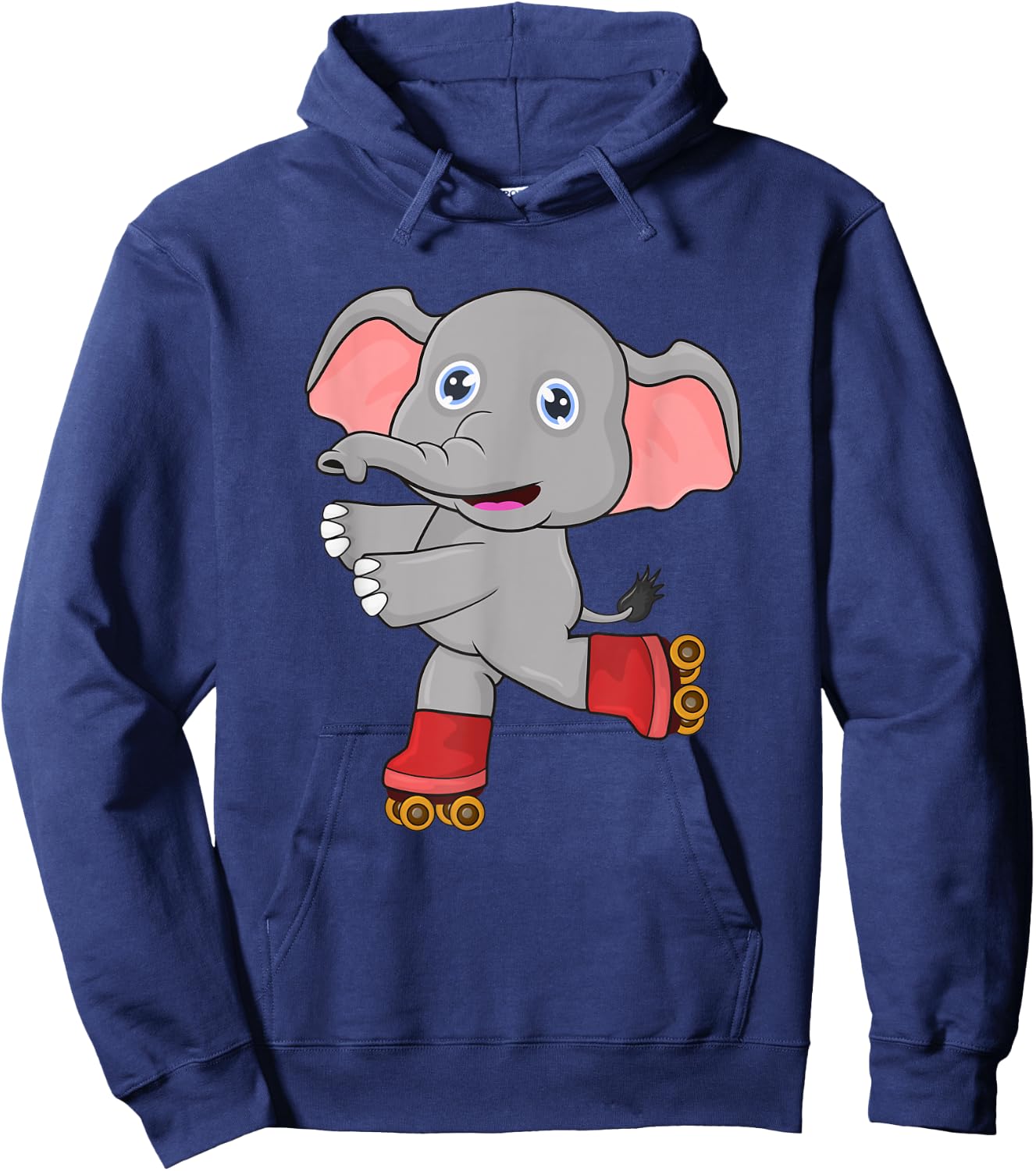 Elephant on roller skates Hoodie - Hoodie | Navy