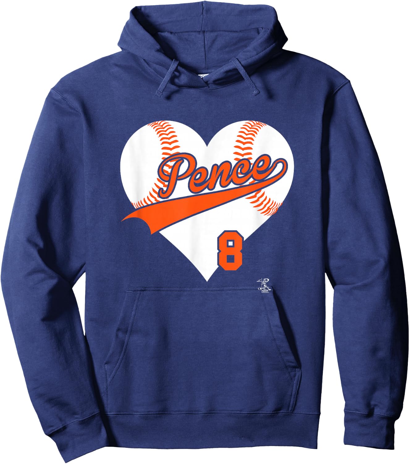 Hunter Pence Baseball Heart Gameday Hoodie - Hoodie | Navy