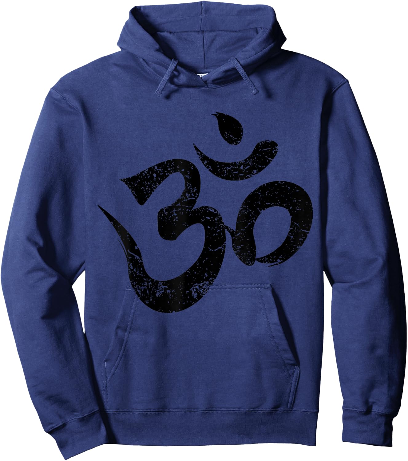 Vintage Retro Om Meditation Spiritual Indian Yoga Symbol Om Hoodie - Hoodie | Navy