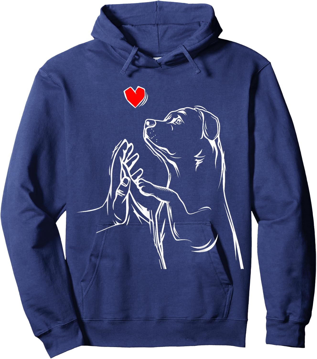 Rottweiler Love Funny Dog Lady Hoodie - Hoodie | Navy