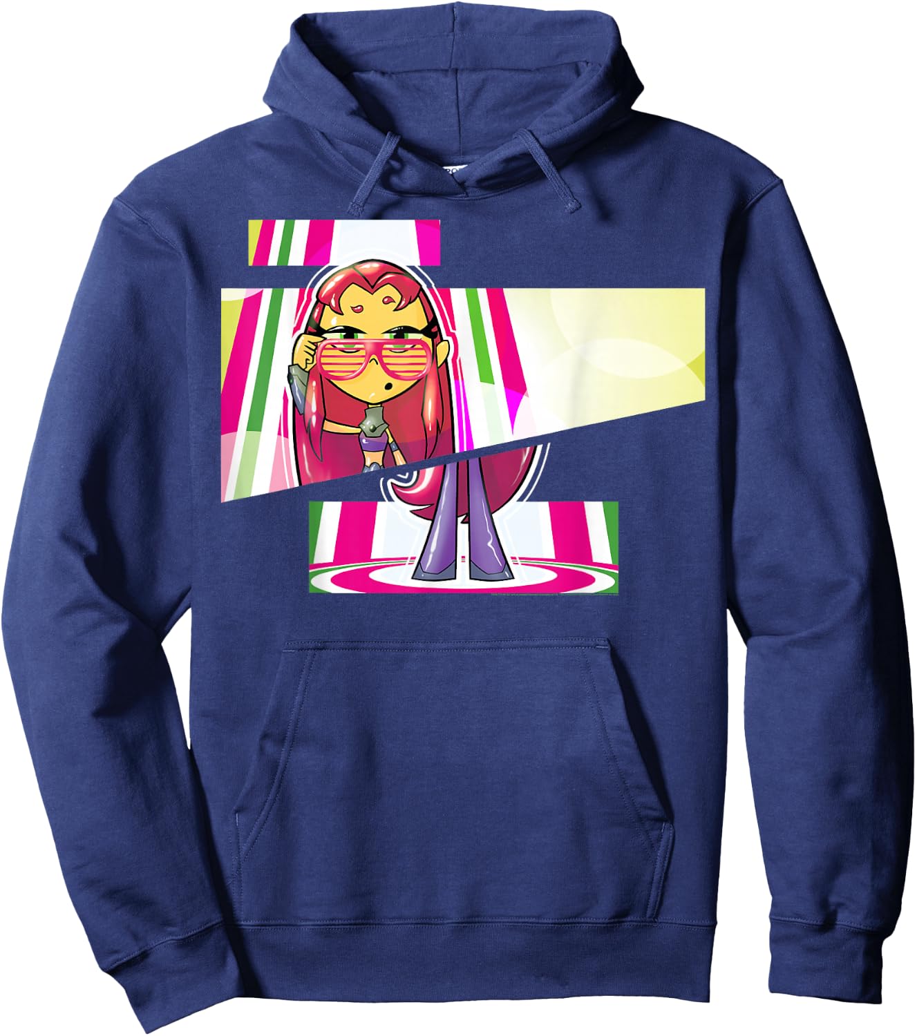 DC Comics Teen Titans Go! Starfire Cut Panels Hoodie - Hoodie | Navy