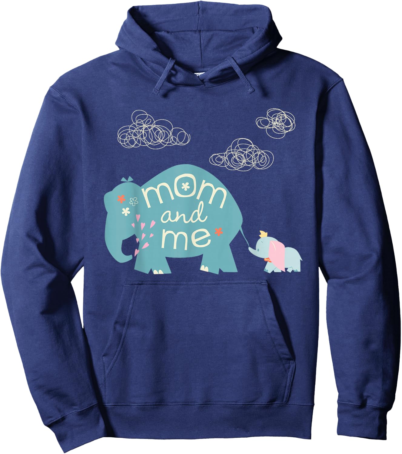 Disney Dumbo Cute Elephant Mom and Me Mother's Day Hoodie - Hoodie | Navy
