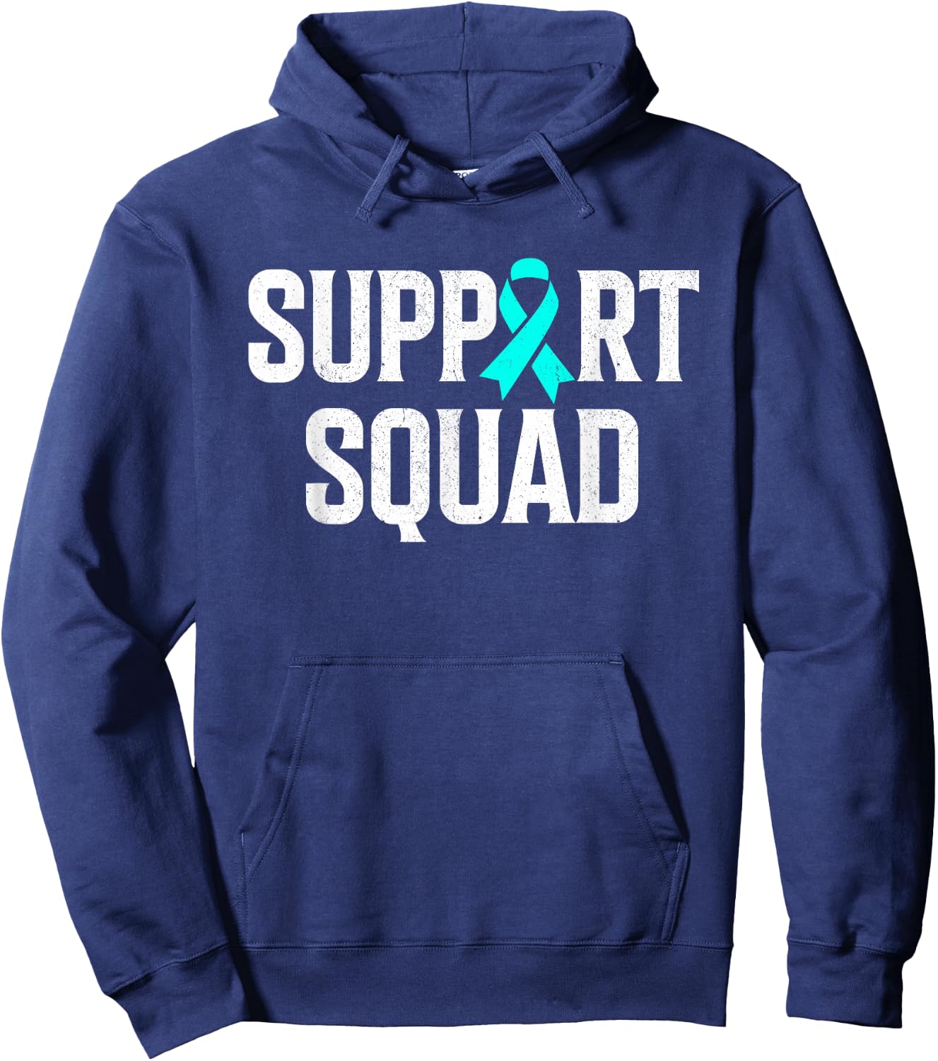 Support Squad Ovarian Cancer Raise Ovarian Cancer Awareness Hoodie - Hoodie | Navy