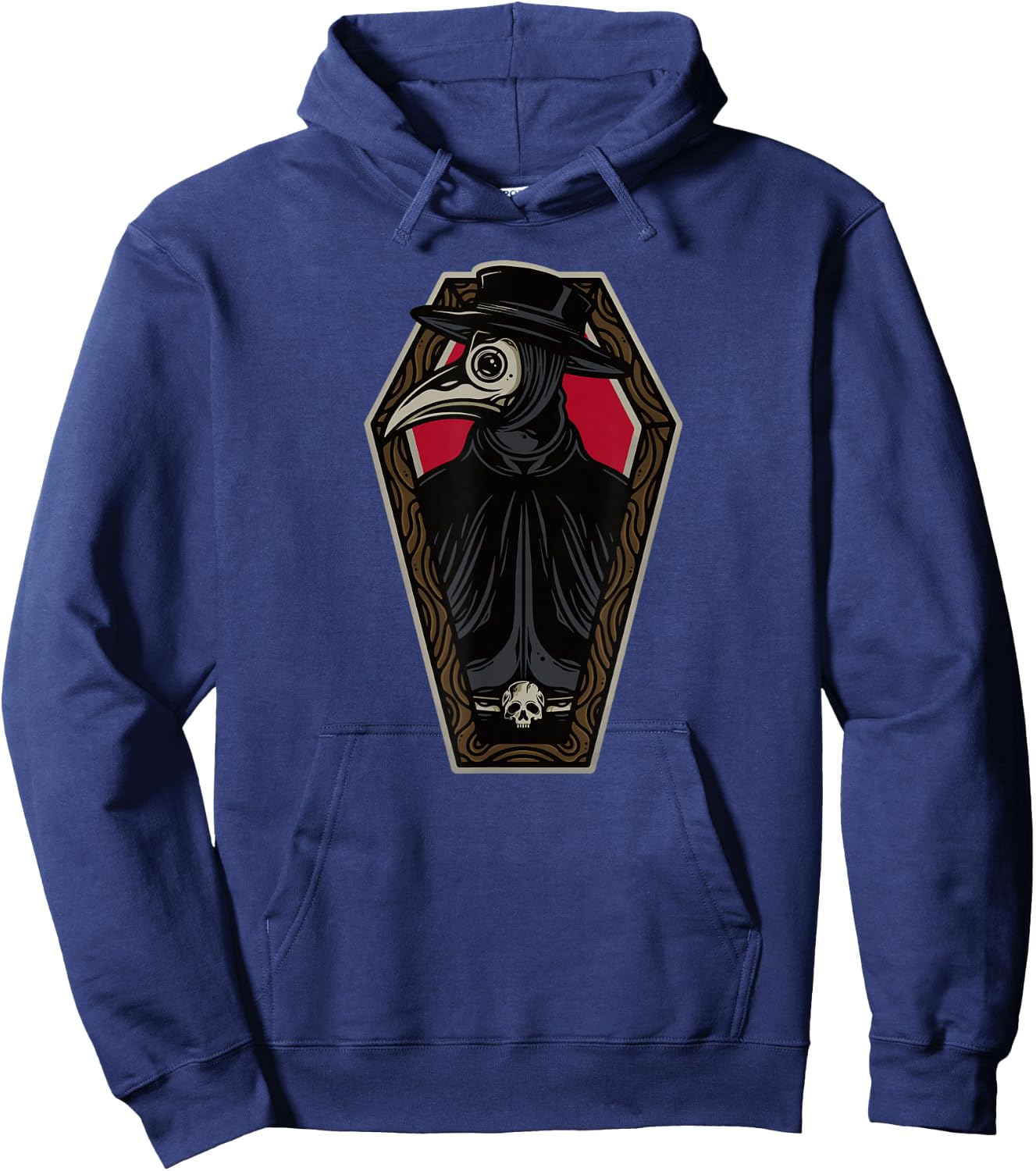 Steampunk Victorian - Steam Powered Engine Plague Doctor Hoodie - Hoodie | Navy