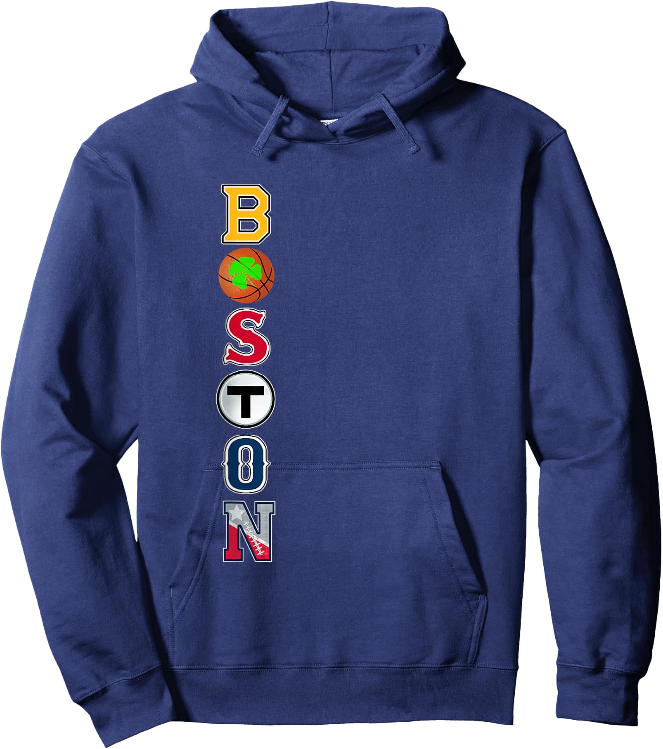 Bawston Townie Sports Team Fan Boston Mass New England Pride Hoodie - Hoodie | Navy