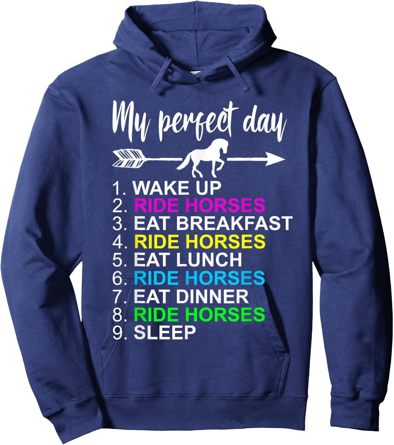 Horse Lover Shirt Horseback Riding Horse Lover Gift Hoodie - Hoodie | Navy
