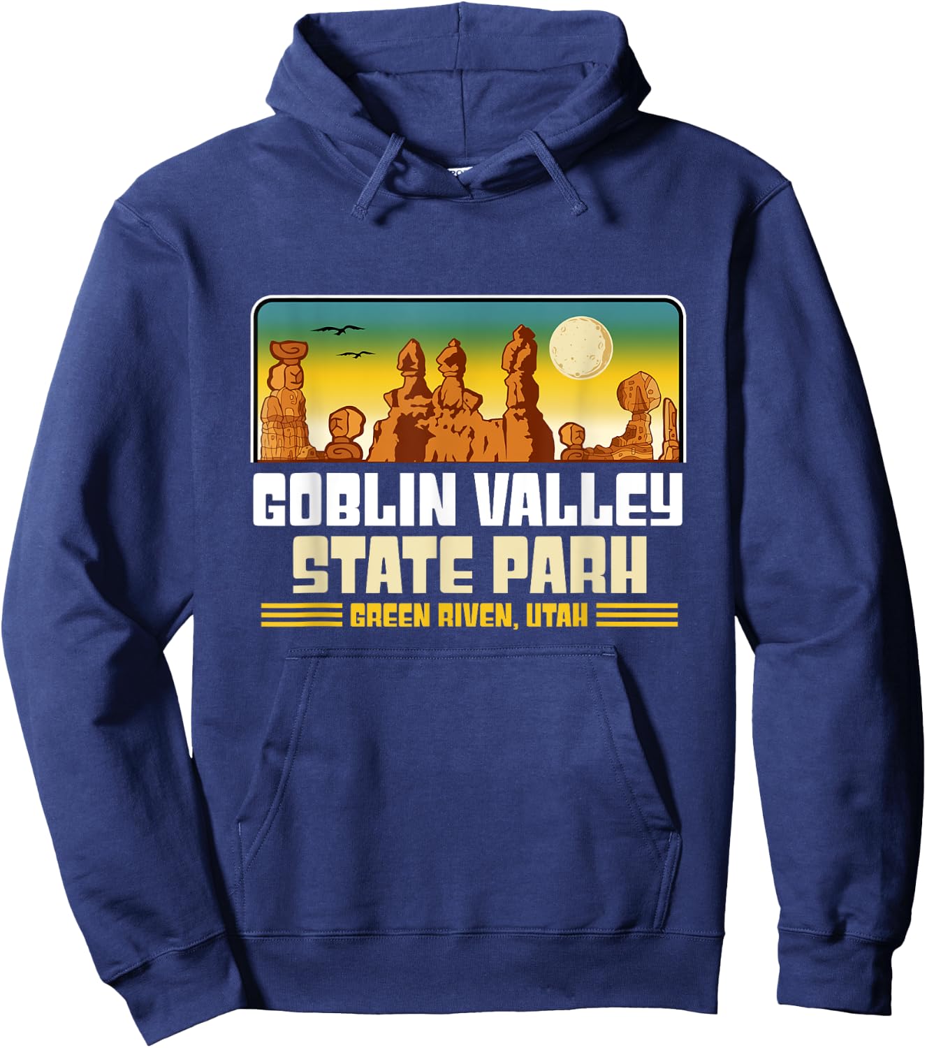 Goblin Valley State Park , Woman Hoodie - Hoodie | Navy