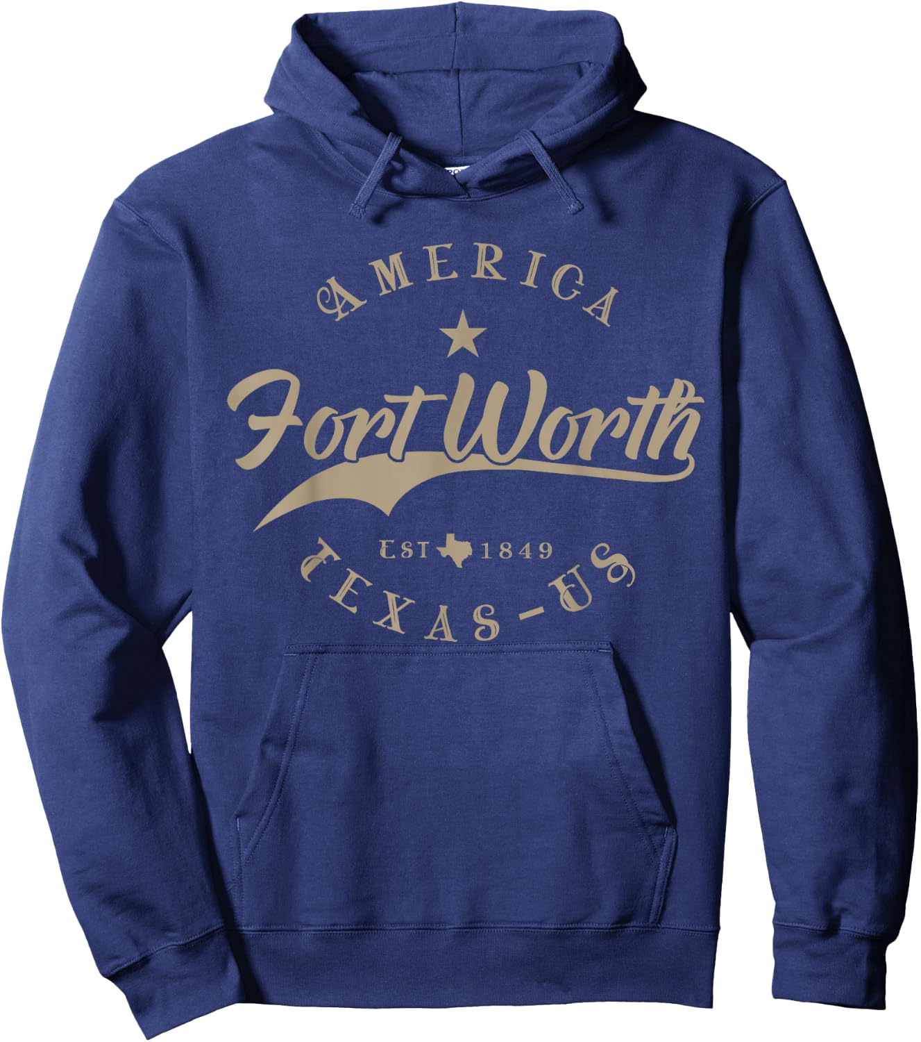Fort Worth TX | Texas Hoodie - Hoodie | Navy