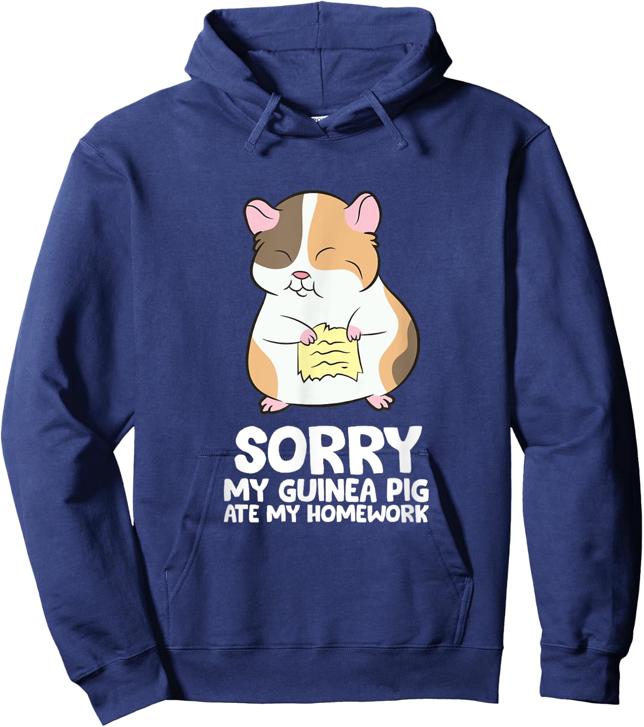 Sorry My Guinea Pig Ate My Homework Guinea Pig School Hoodie - Hoodie | Navy