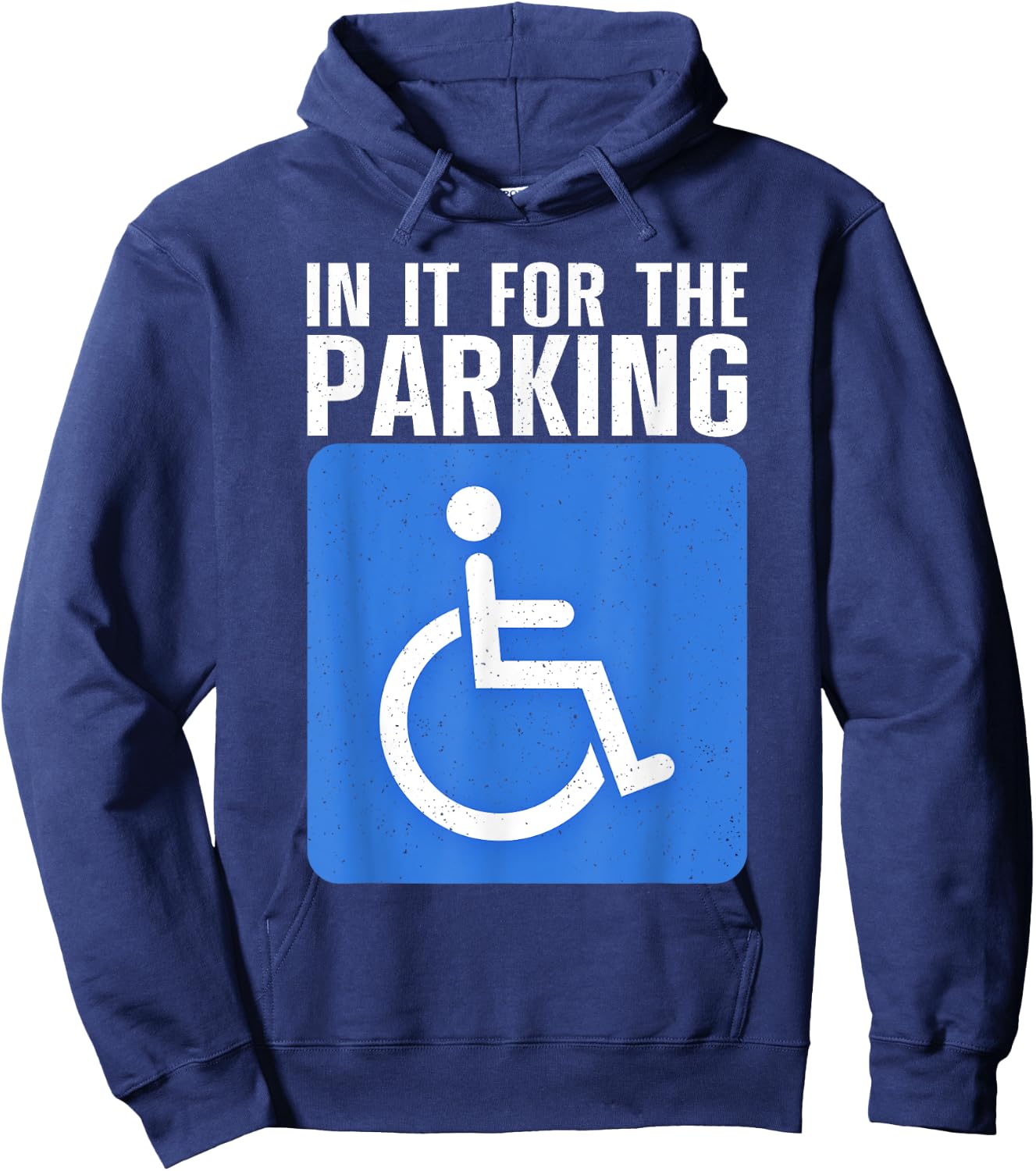 Funny Wheelchair Design Women Disability Handicapped Hoodie - Hoodie | Navy