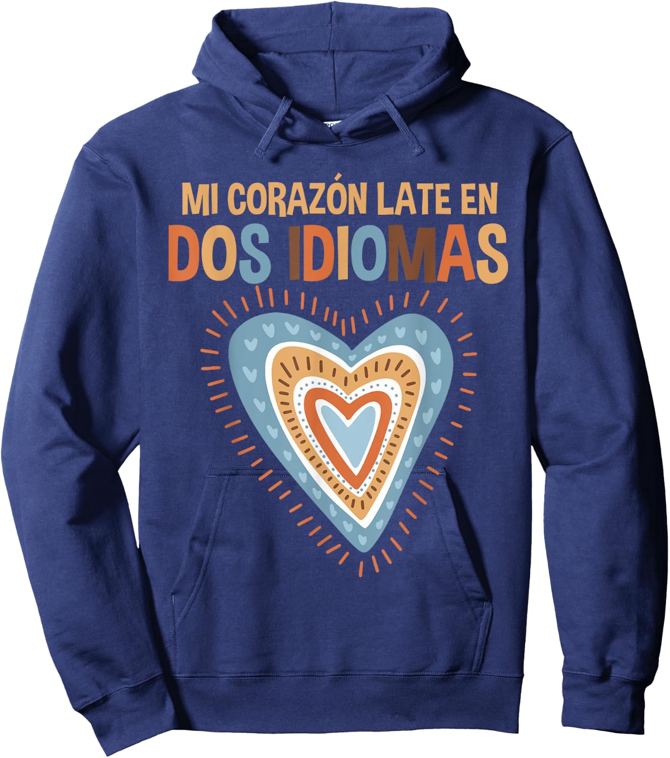 Spanish Teacher Hispanic Teacher Bilingual Teacher Men Women Girls Kids Hoodie - Hoodie | Navy