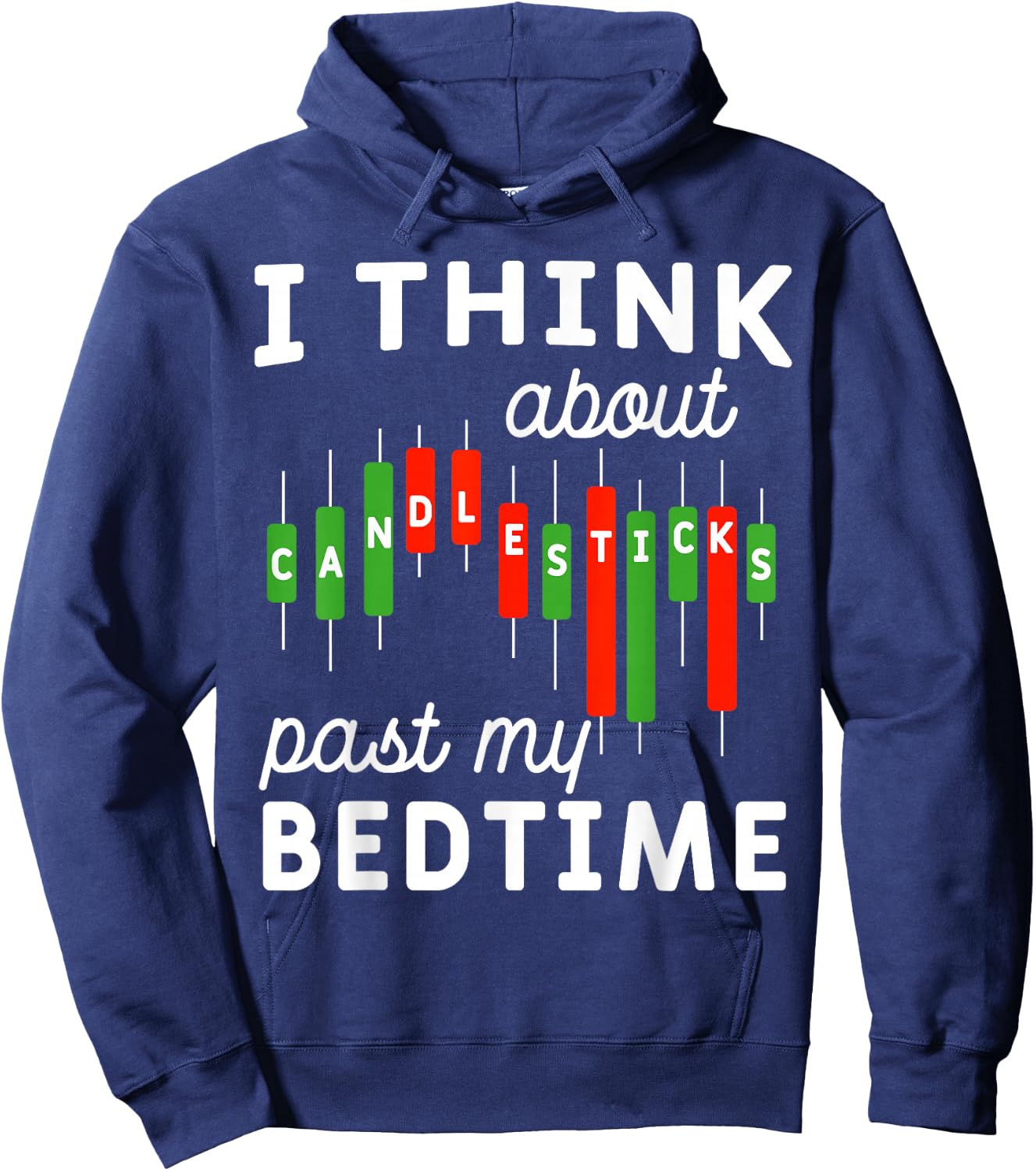 Candle Sticks Forex Currency Trade Stock Market Trading Hoodie - Hoodie | Navy