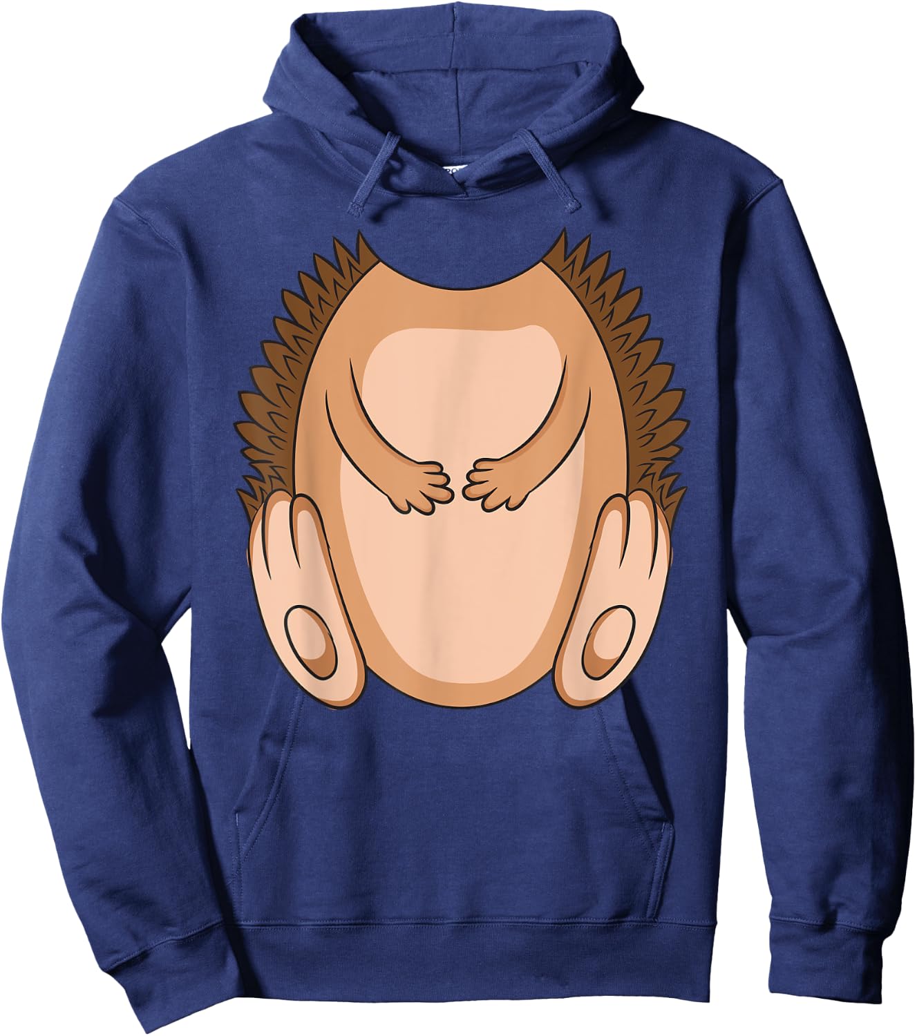 Hedgehog Costume Halloween Easy Lazy Animal Cosplay Outfit Hoodie - Hoodie | Navy