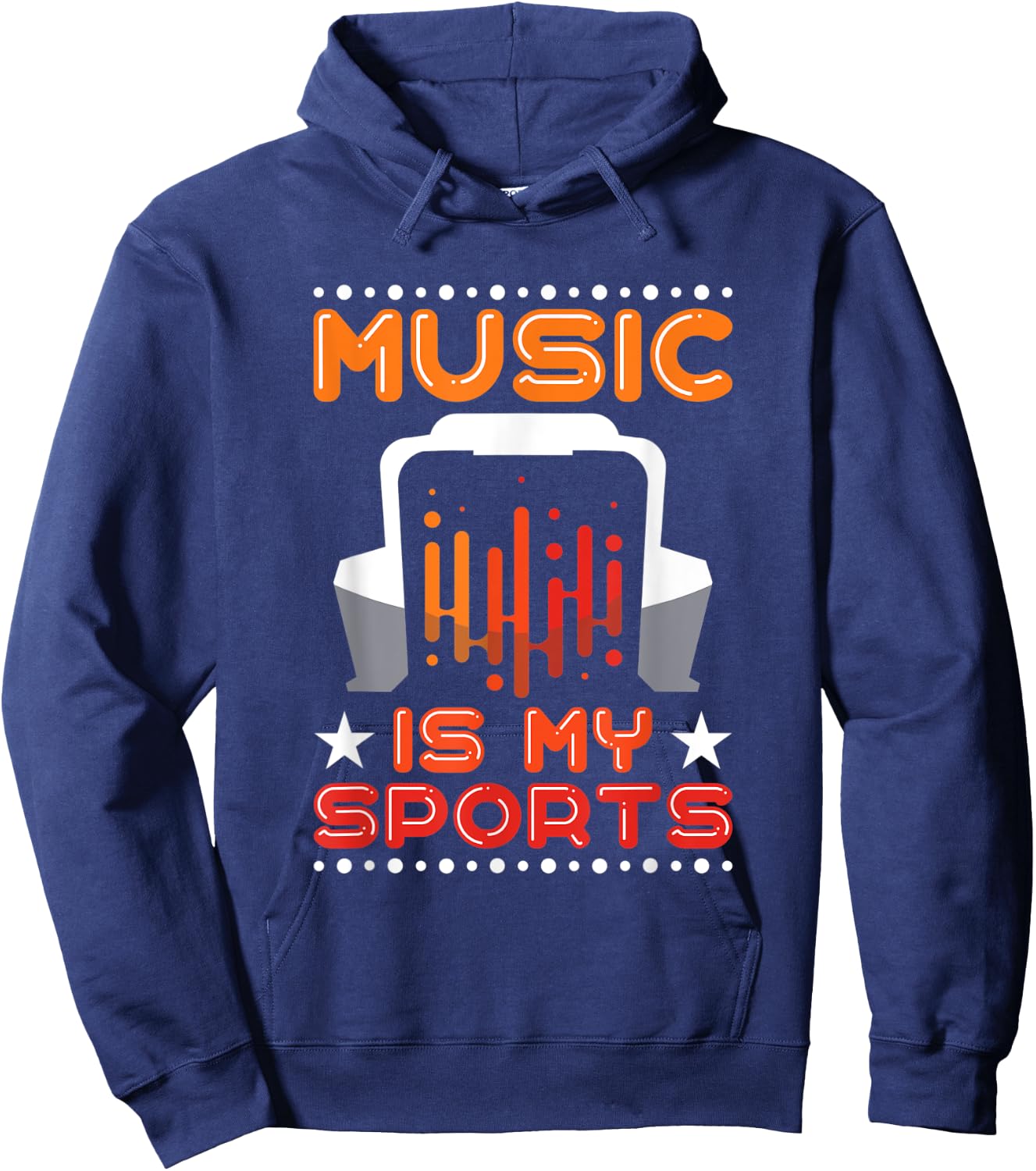 Music Is My Sports Musician Producer Artist Composer Gift Hoodie - Hoodie | Navy