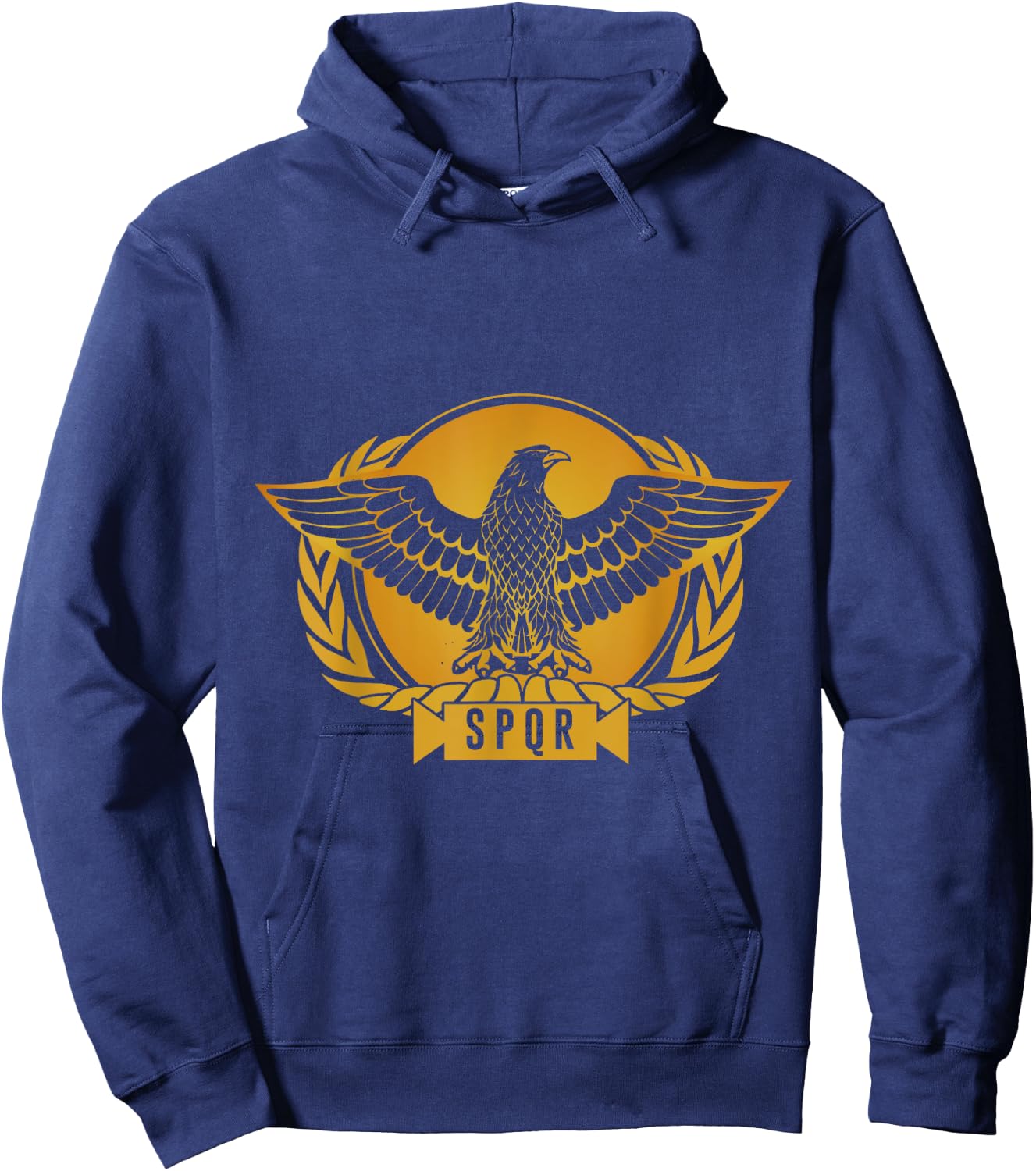 SPQR Roman Eagle Julius Caesar Legion Empire Senate Hoodie - Hoodie | Navy