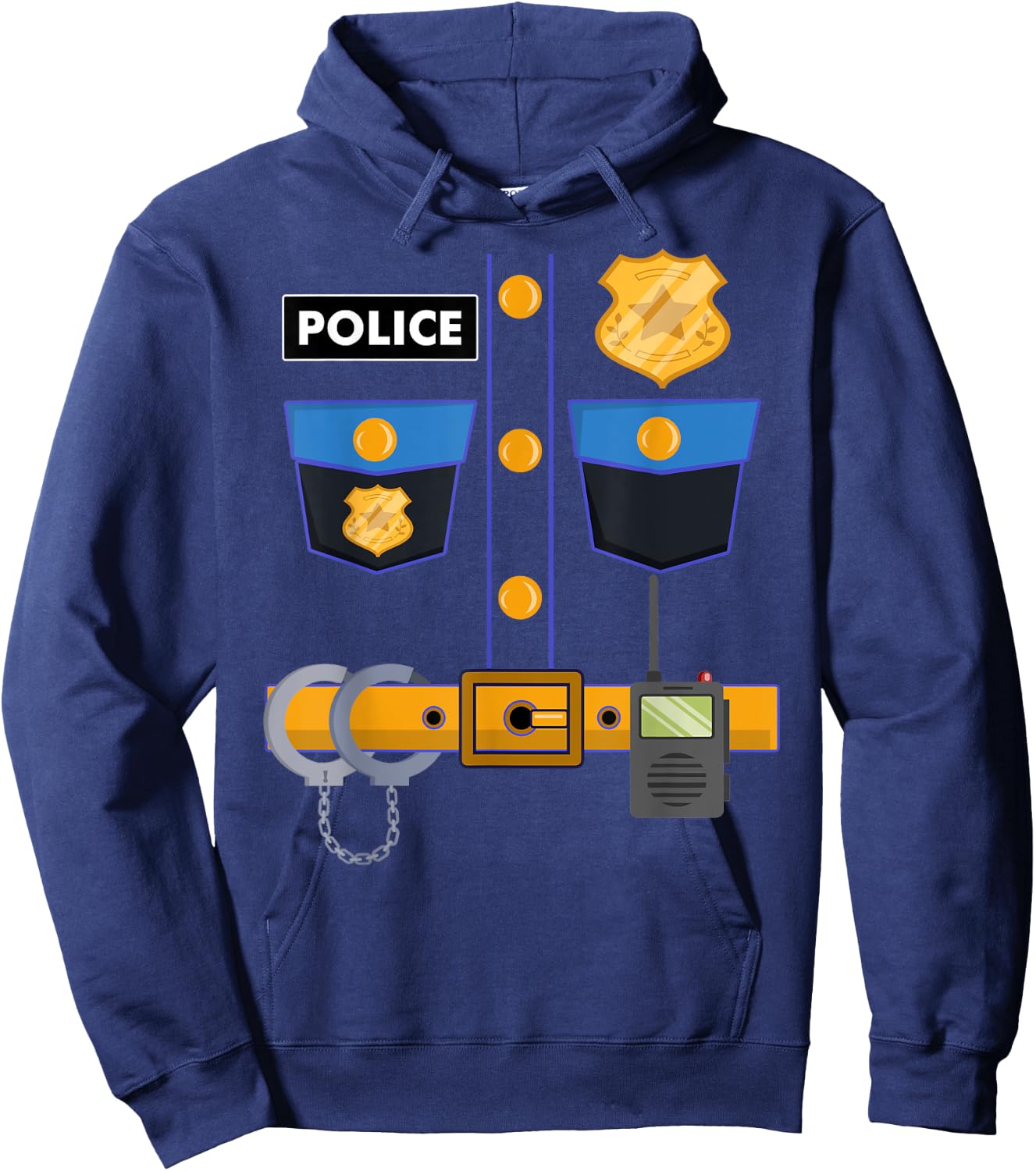 Police Costume Policeman Policewoman Cop Law Enforcement Hoodie - Hoodie | Navy