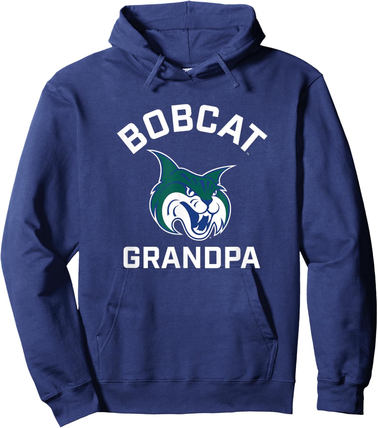 Georgia College GCSU Bobcats Arched Grandpa Hoodie - Hoodie | Navy