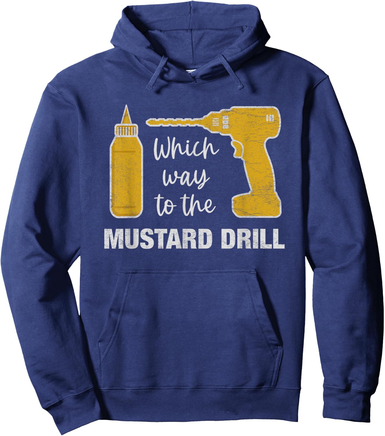 Cruise Ship Muster Drill Funny Mustard Drill Family Vacation Hoodie - Hoodie | Navy