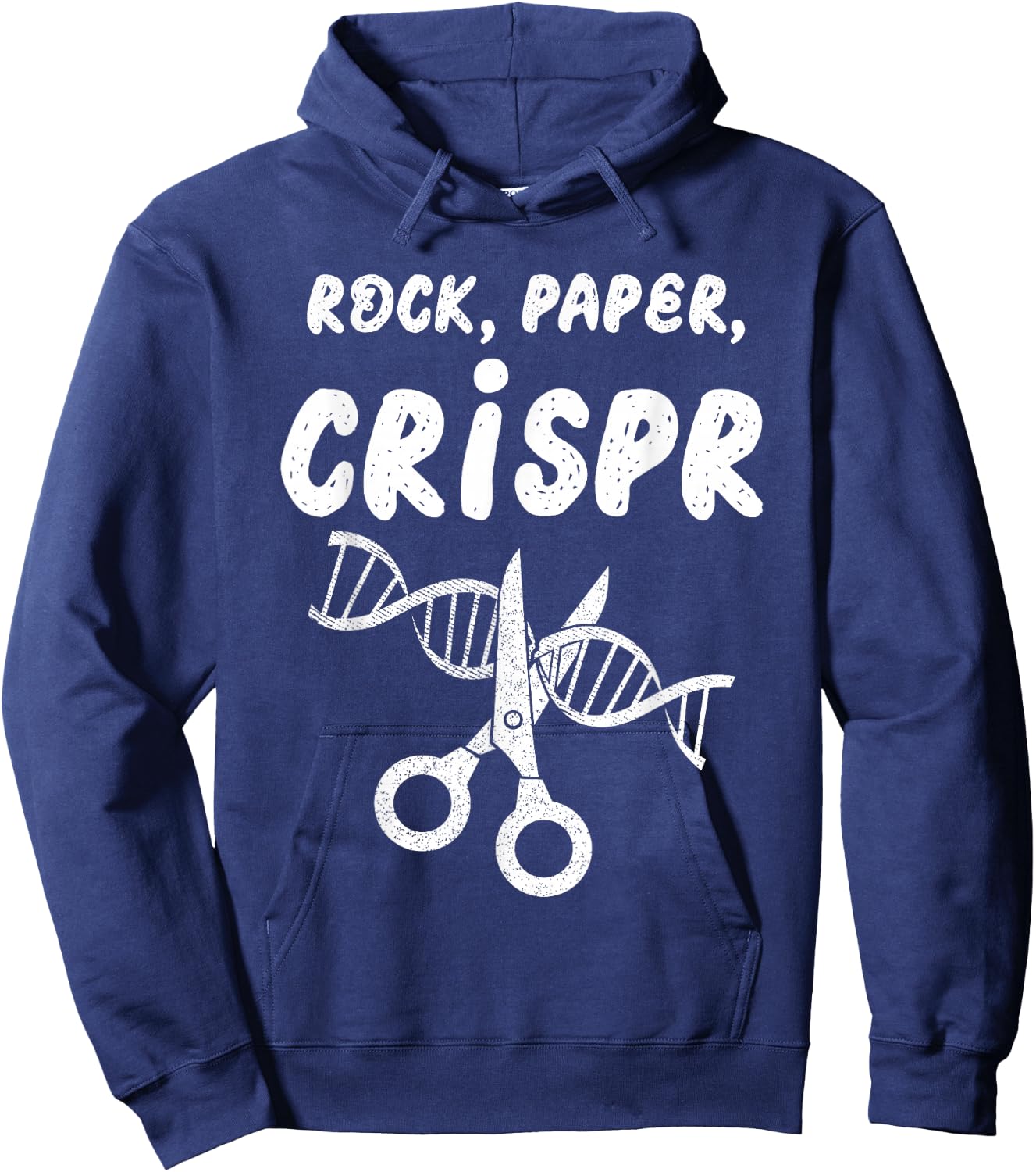 Rock Paper Scissors Crispr Gene Edit Scientist Biology Hoodie - Hoodie | Navy
