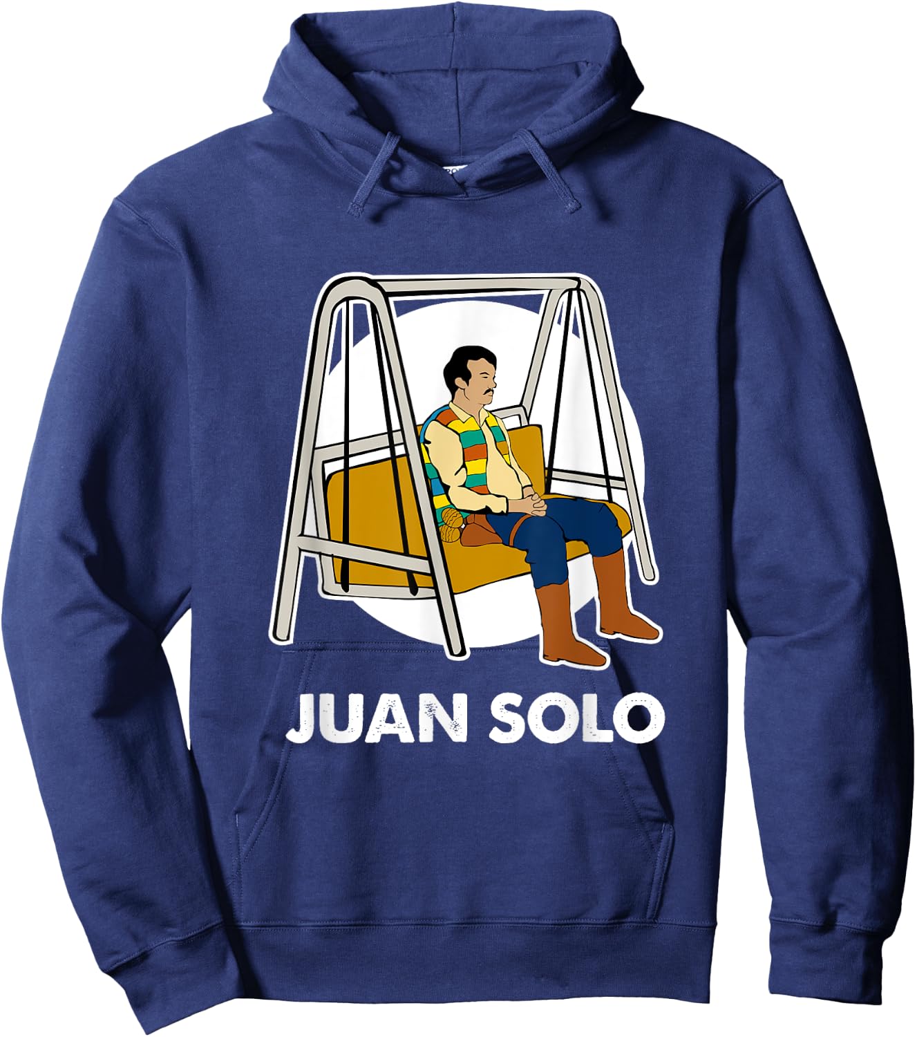 Juan Solo Funny Cinco de Mayo Mexican Latin Fiesta Hoodie - Hoodie | Navy