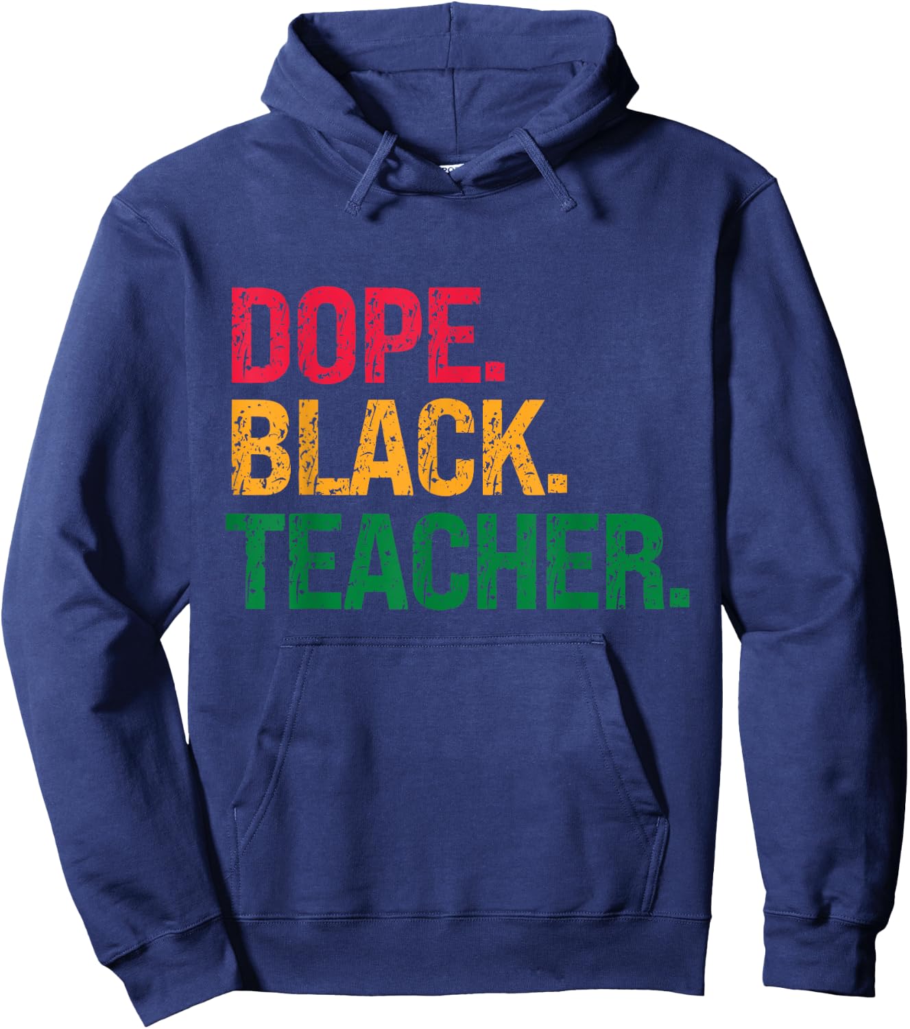 Dope Black Teacher Black History Juneteenth Women Hoodie - Hoodie | Navy