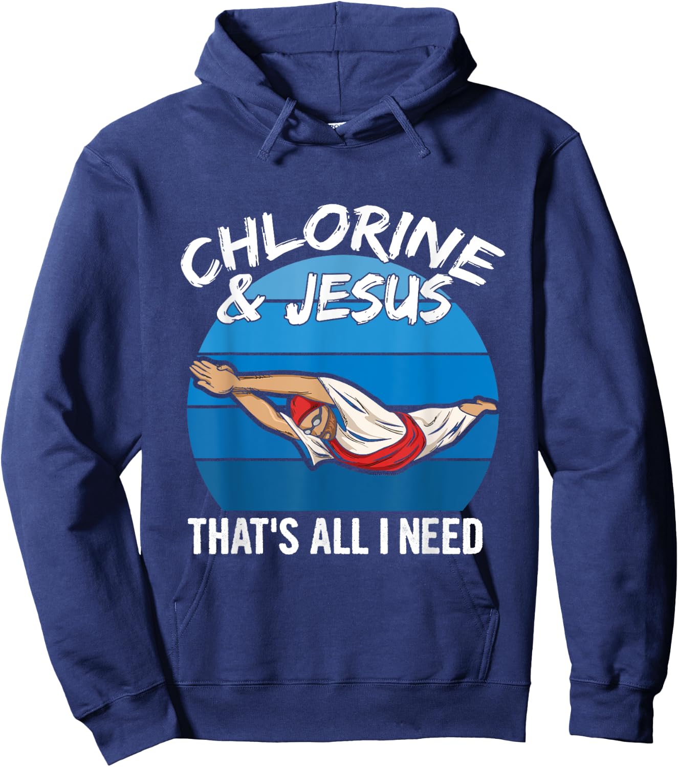 Swim Team Quote for a Swim Team Member Hoodie - Hoodie | Navy