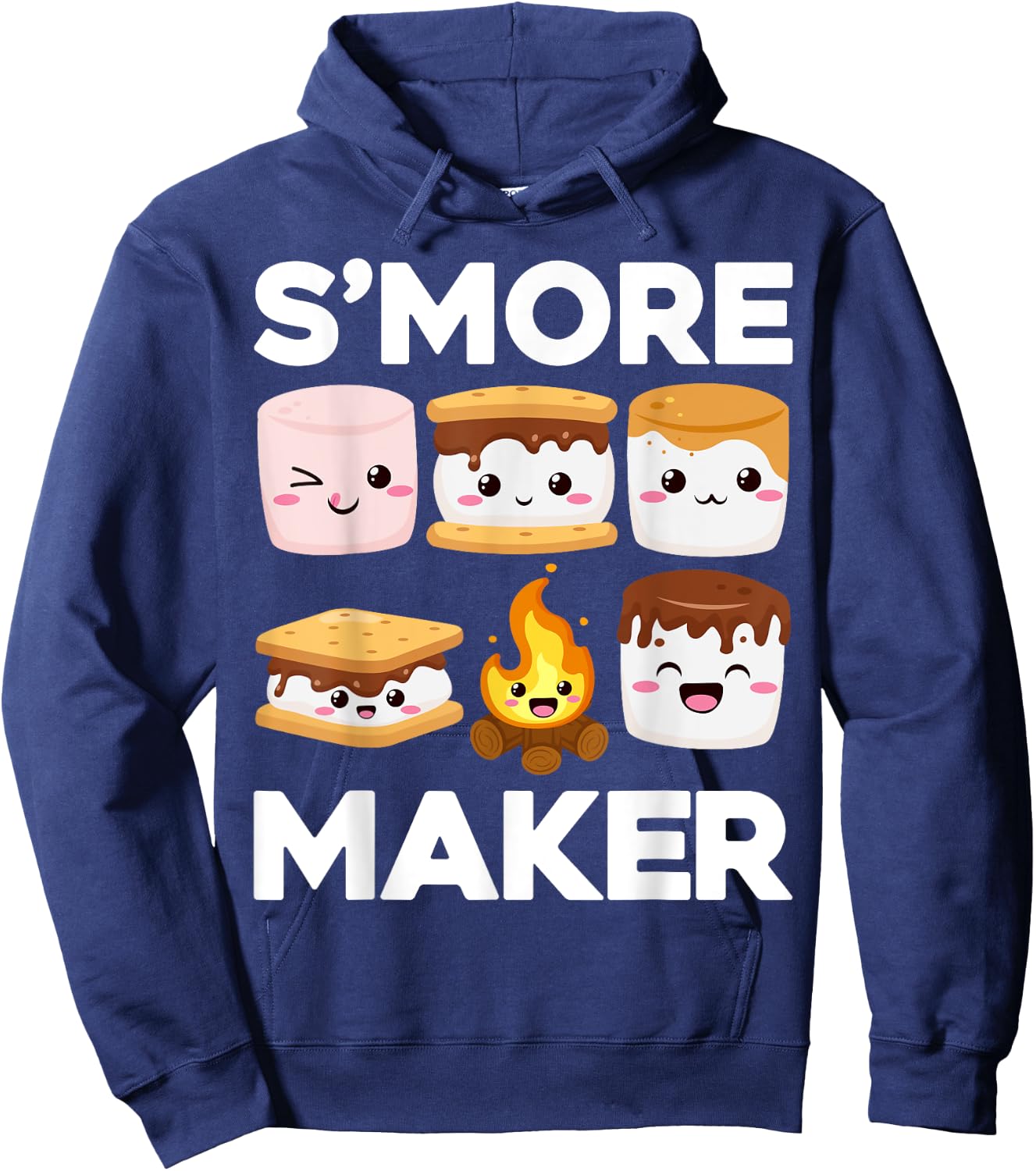 Smore Maker Camping Campfire Chocolate Marshmallow S'mores Hoodie - Hoodie | Navy