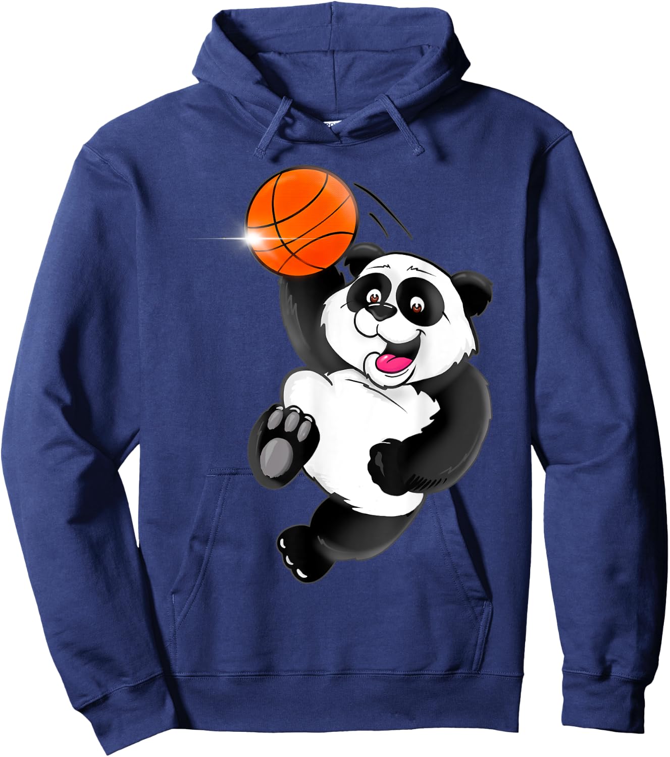 Basketball Panda Slam Dunk Funny Kids Adults Sports Hoodie - Hoodie | Navy