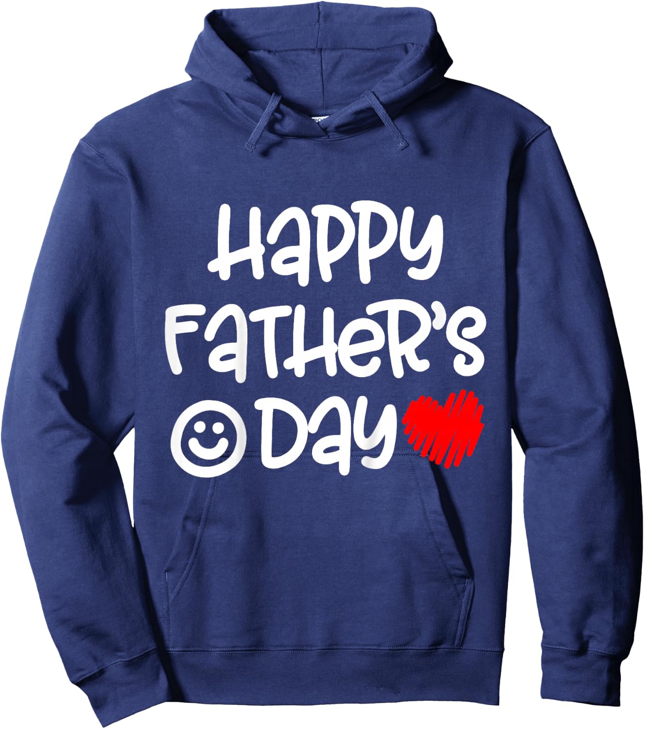 Kids Toddler Happy Fathers Day Boy Baby First Fathers Day Hoodie - Hoodie | Navy