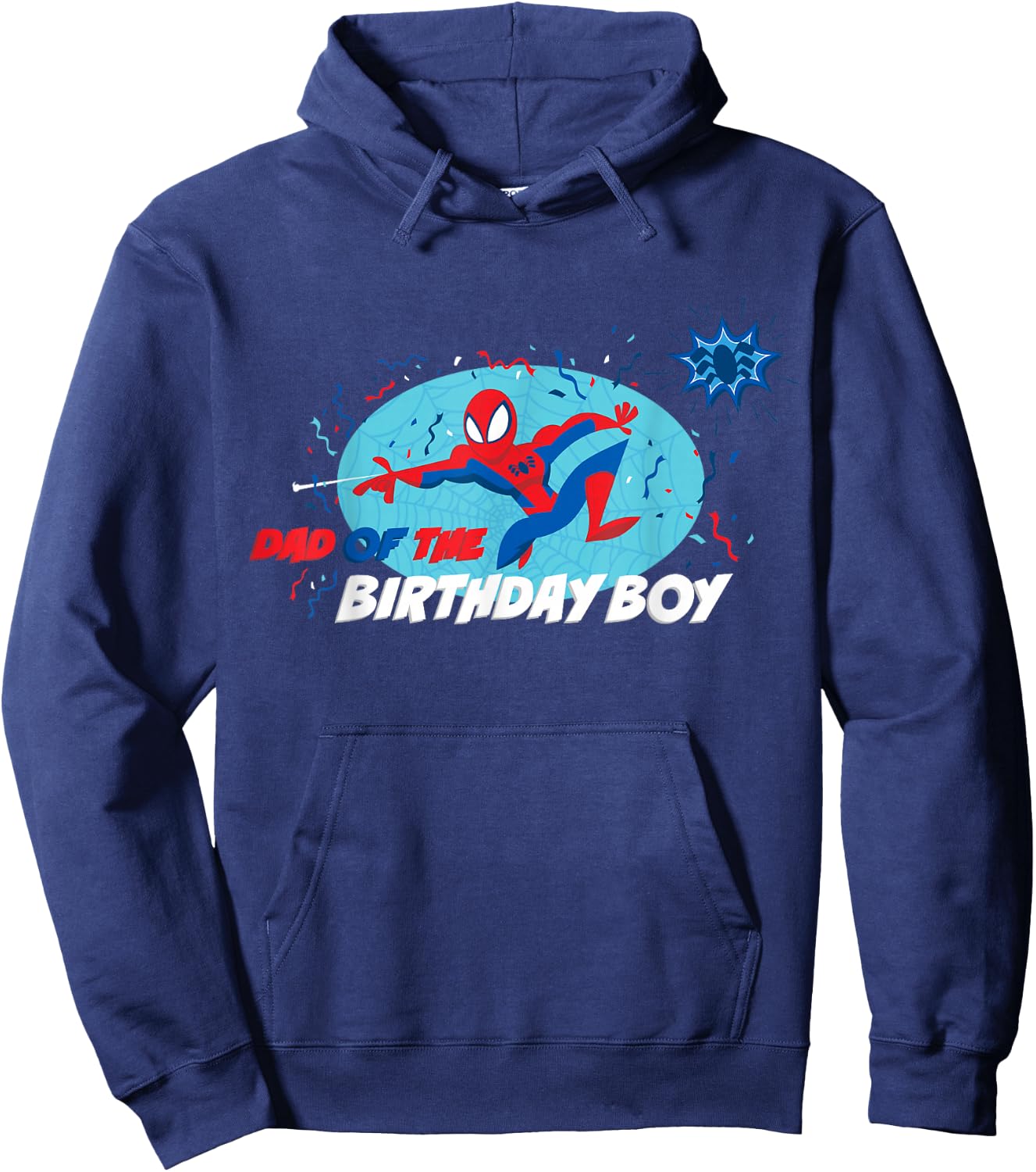 Marvel Spider-Man Toon Family Party Dad of the Birthday Boy Hoodie - Hoodie | Navy