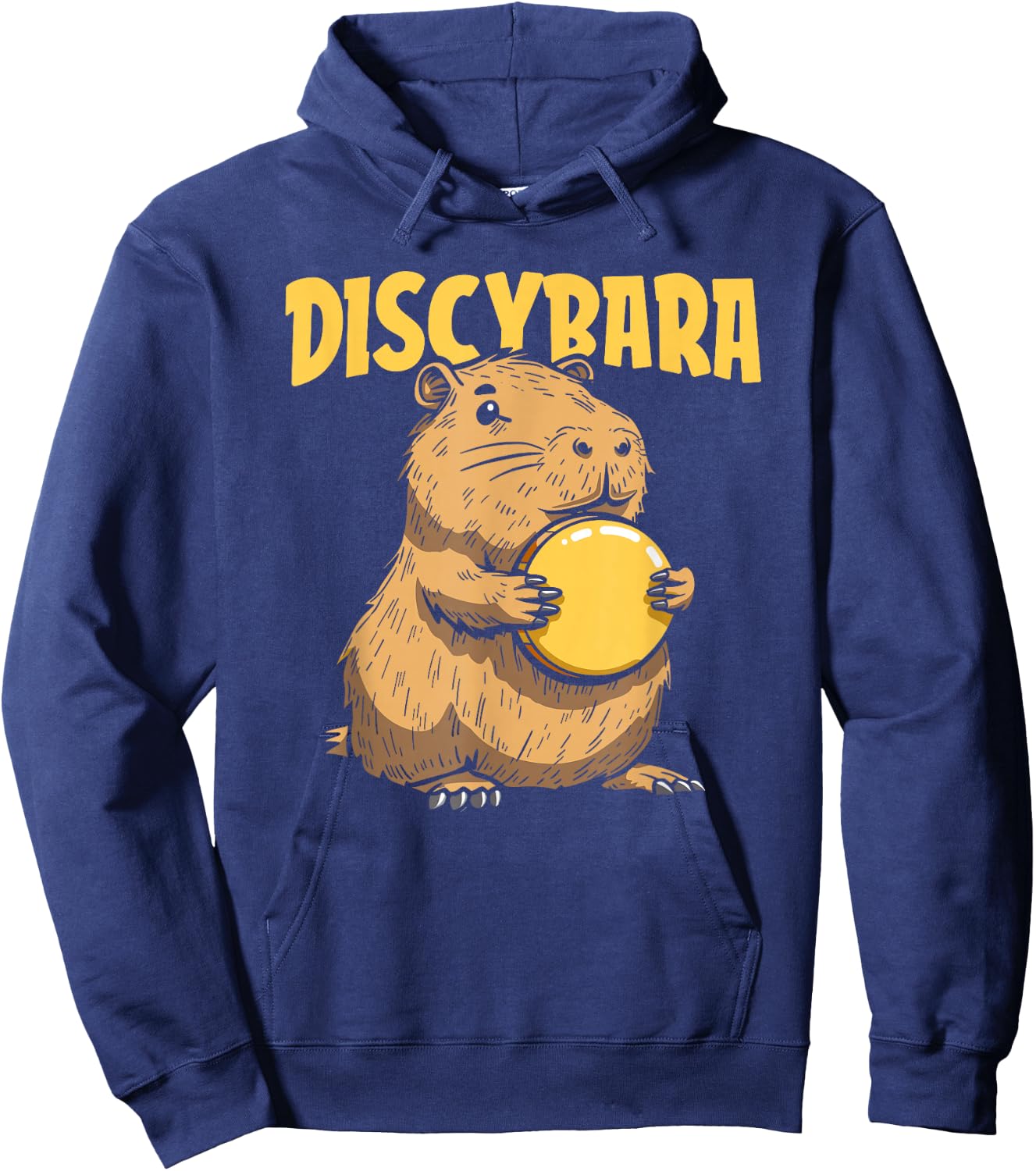 Discybara Golf Frisbee Outdoor Sport - Disc Capybara Hoodie - Hoodie | Navy