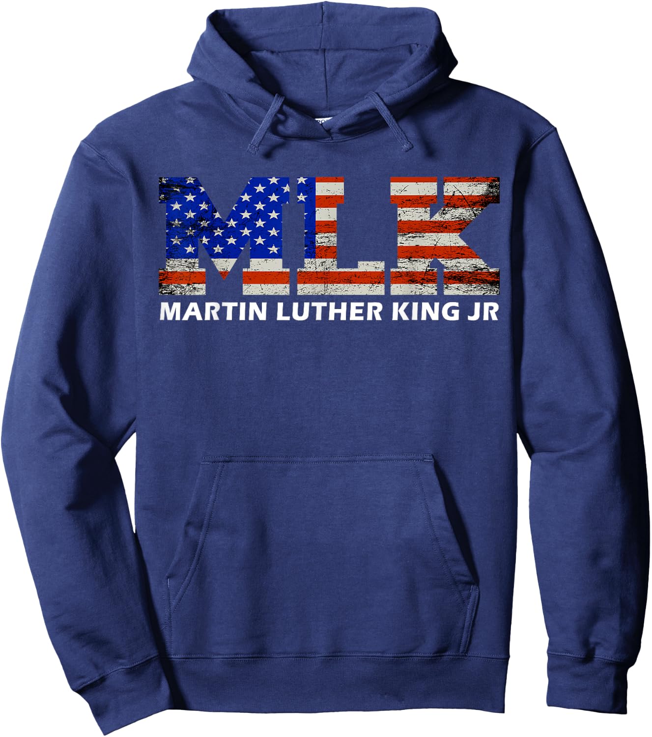 Martin Luther King jr Day Funny MLK vintage freedom gift Hoodie - Hoodie | Navy