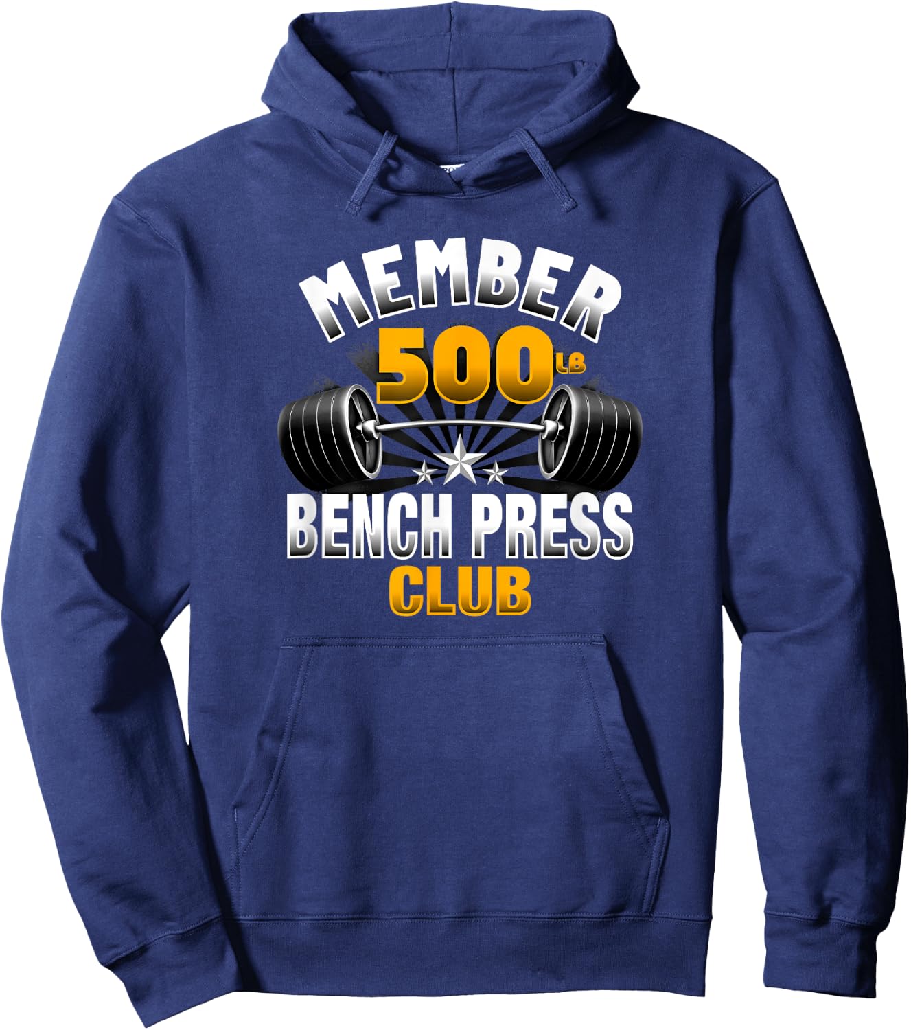 500 Pound Bench Press Club Hoodie - Hoodie | Navy