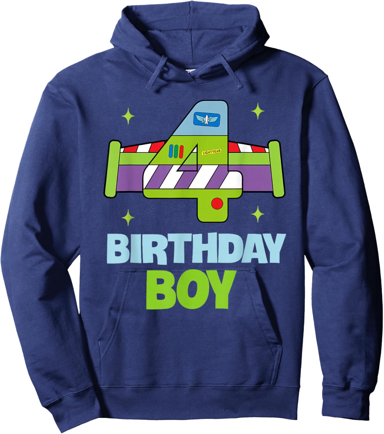 4th Birthday Boy Toy Lover Funny 4 Year Old Story Bday Party Hoodie - Hoodie | Navy