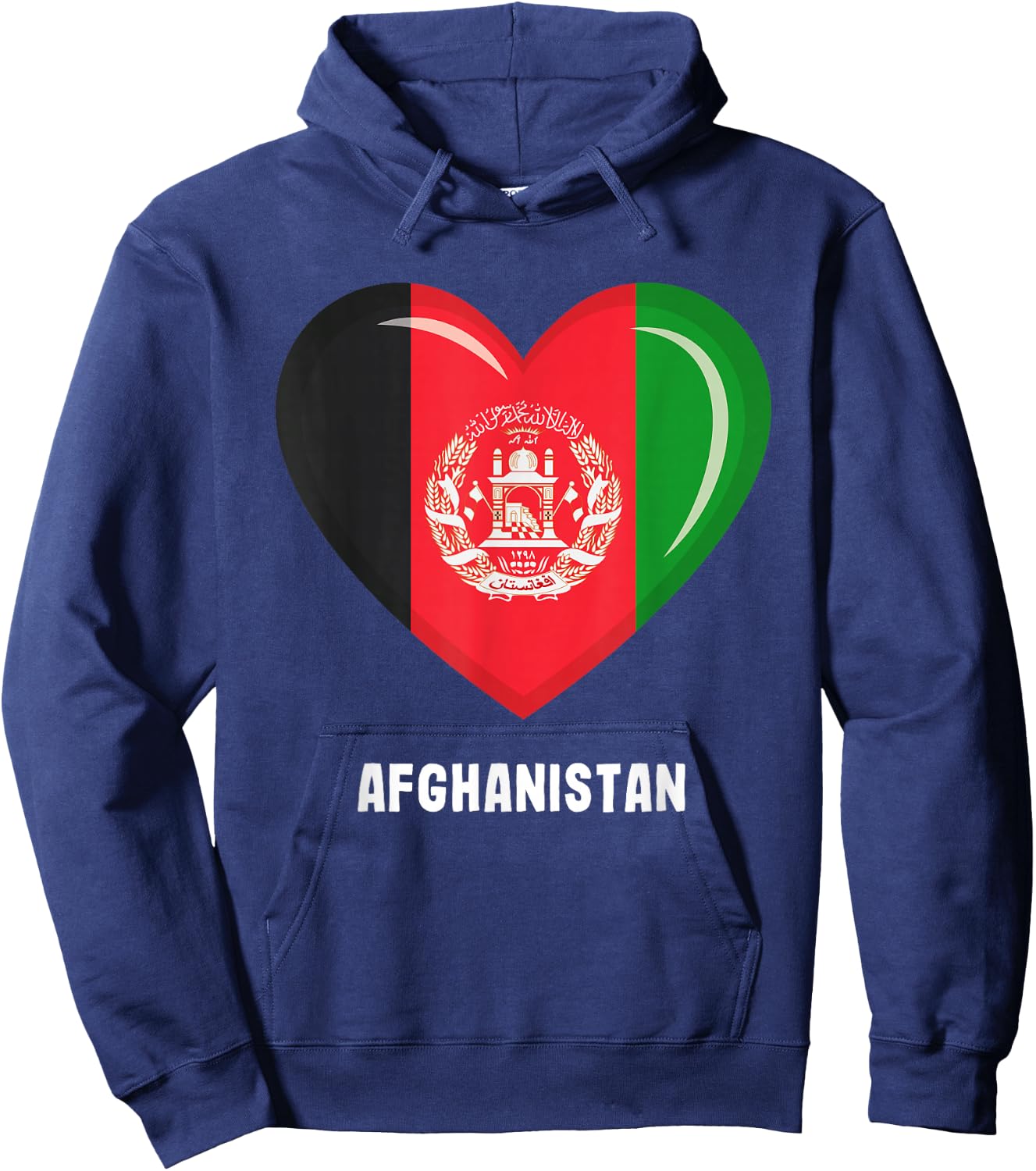 Afghanistan Flag Shirt | Afghanistan Hoodie - Hoodie | Navy