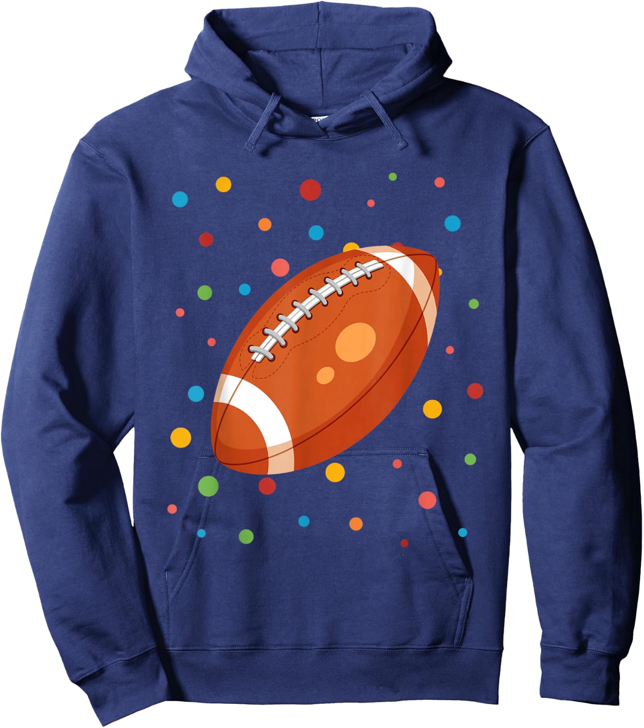 Dot Day Shirt Polka Dots Football Kids Boys Girls Youth Hoodie - Hoodie | Navy