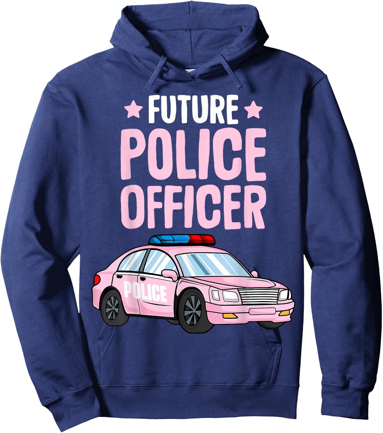 Future Police Officer Policewoman Cop Girls Kids Toddler Hoodie - Hoodie | Navy