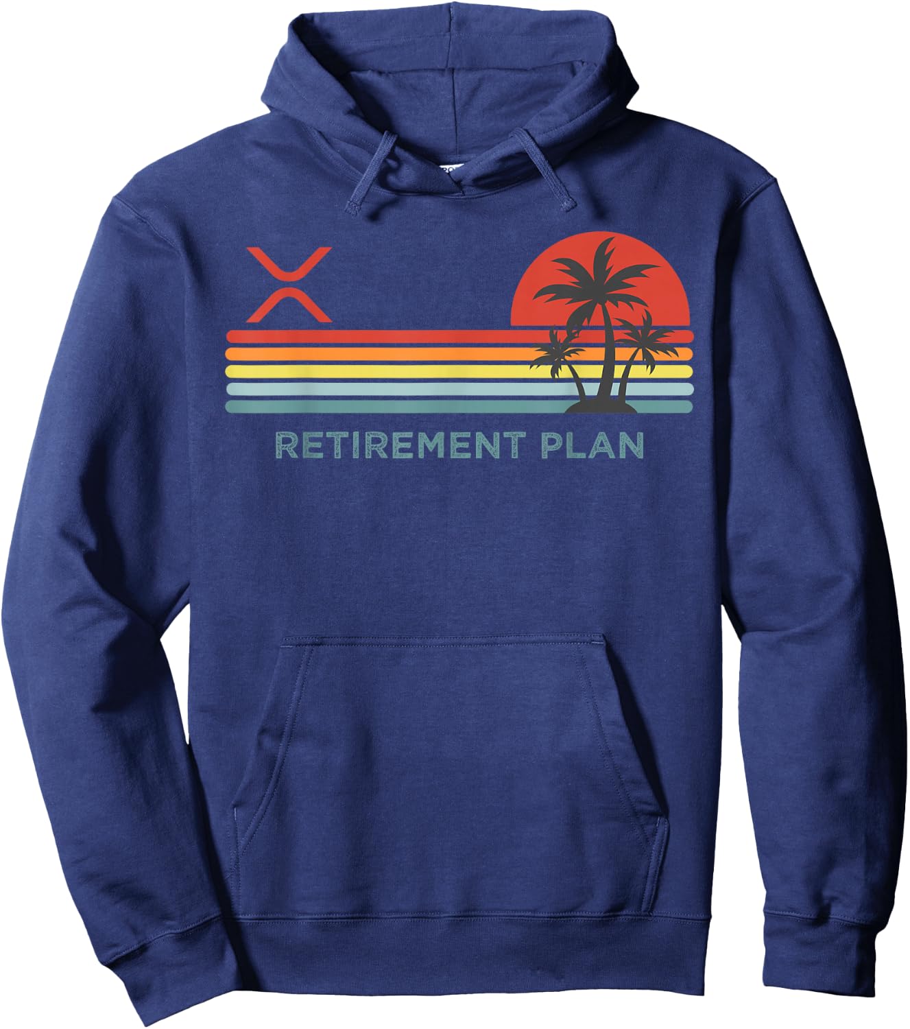 Ripple XRP Crypto Blockchain Digital Currency Altchain Hoodie - Hoodie | Navy