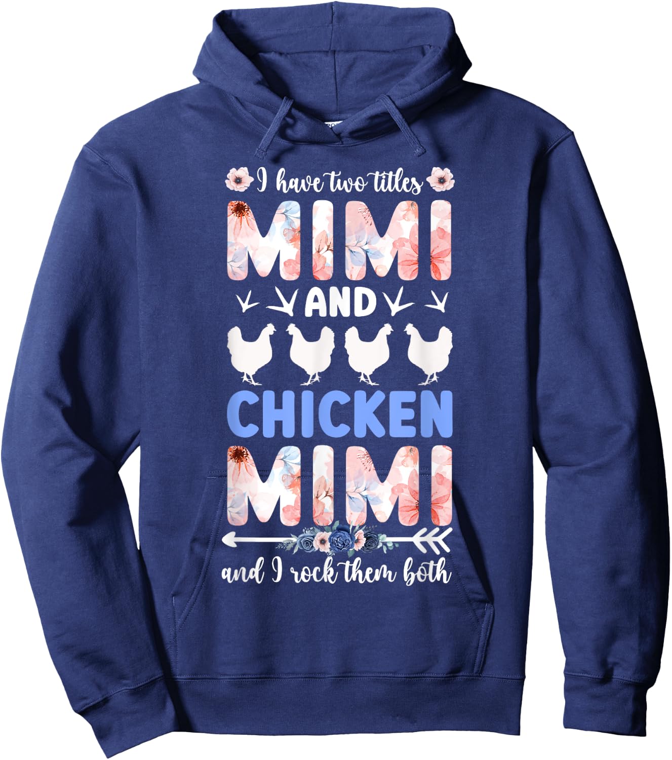 Mimi And Chicken Mimi Chicken Owner Chicken Farmer Hoodie - Hoodie | Navy