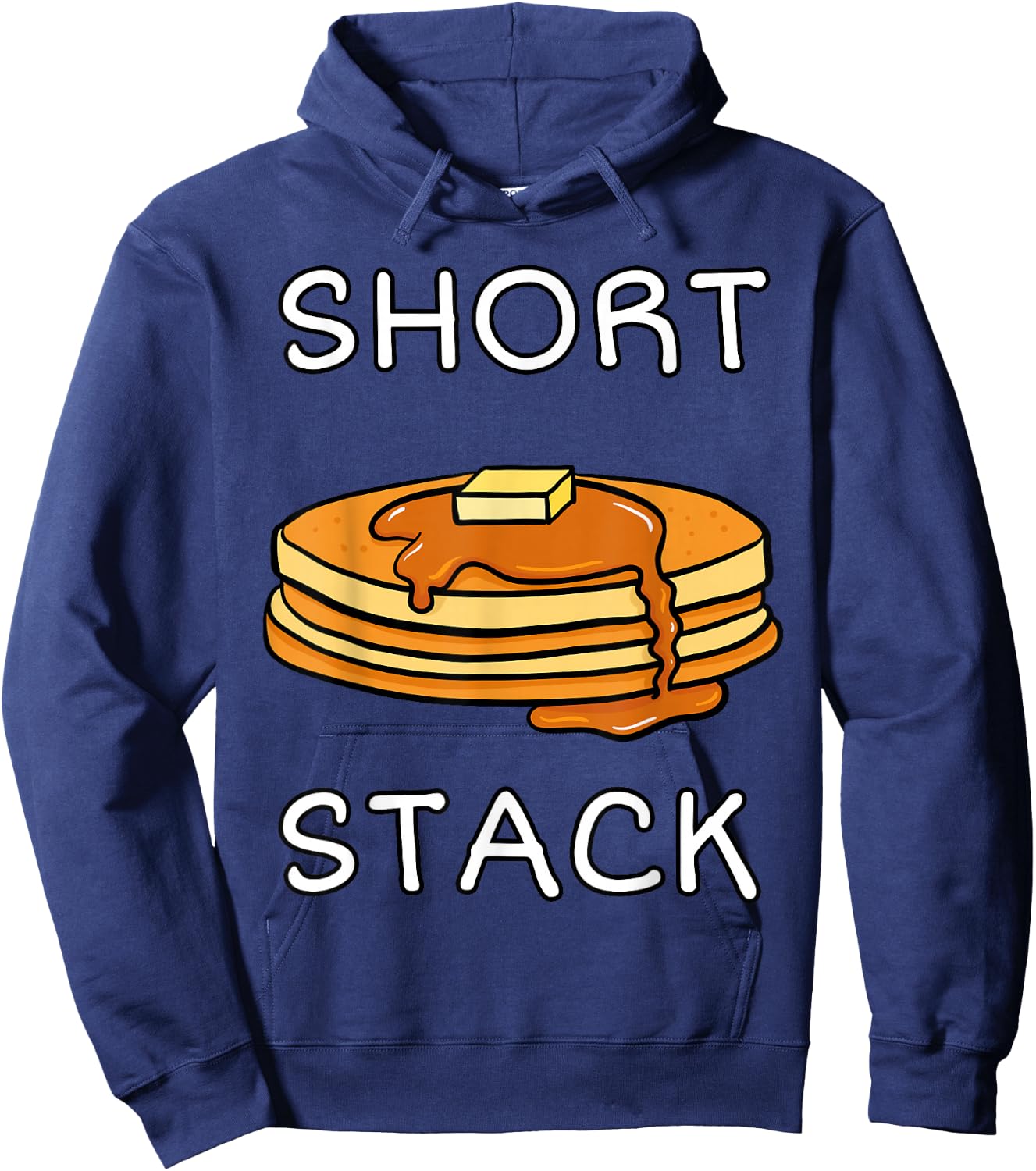 Short Stack Pancake Lover Waffle Breakfast Gift Hoodie - Hoodie | Navy