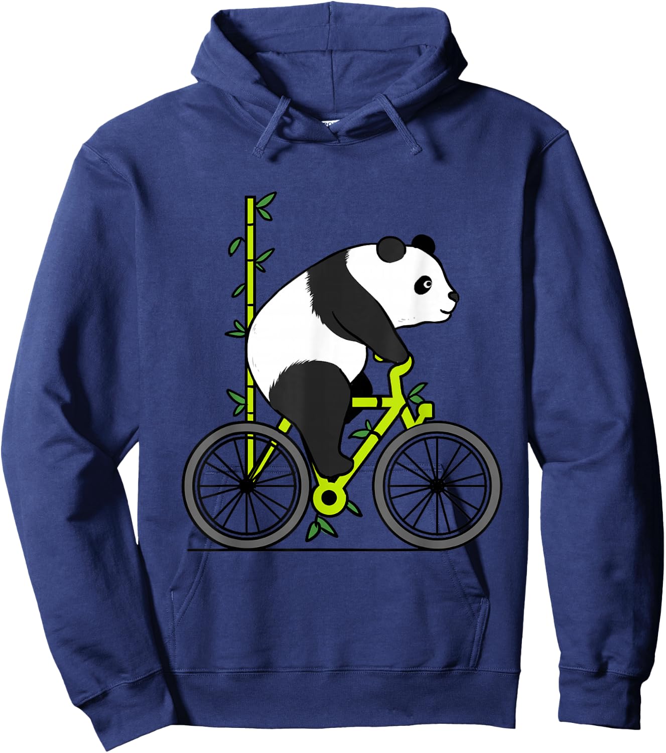 Panda Riding Bike Hoodie - Hoodie | Navy