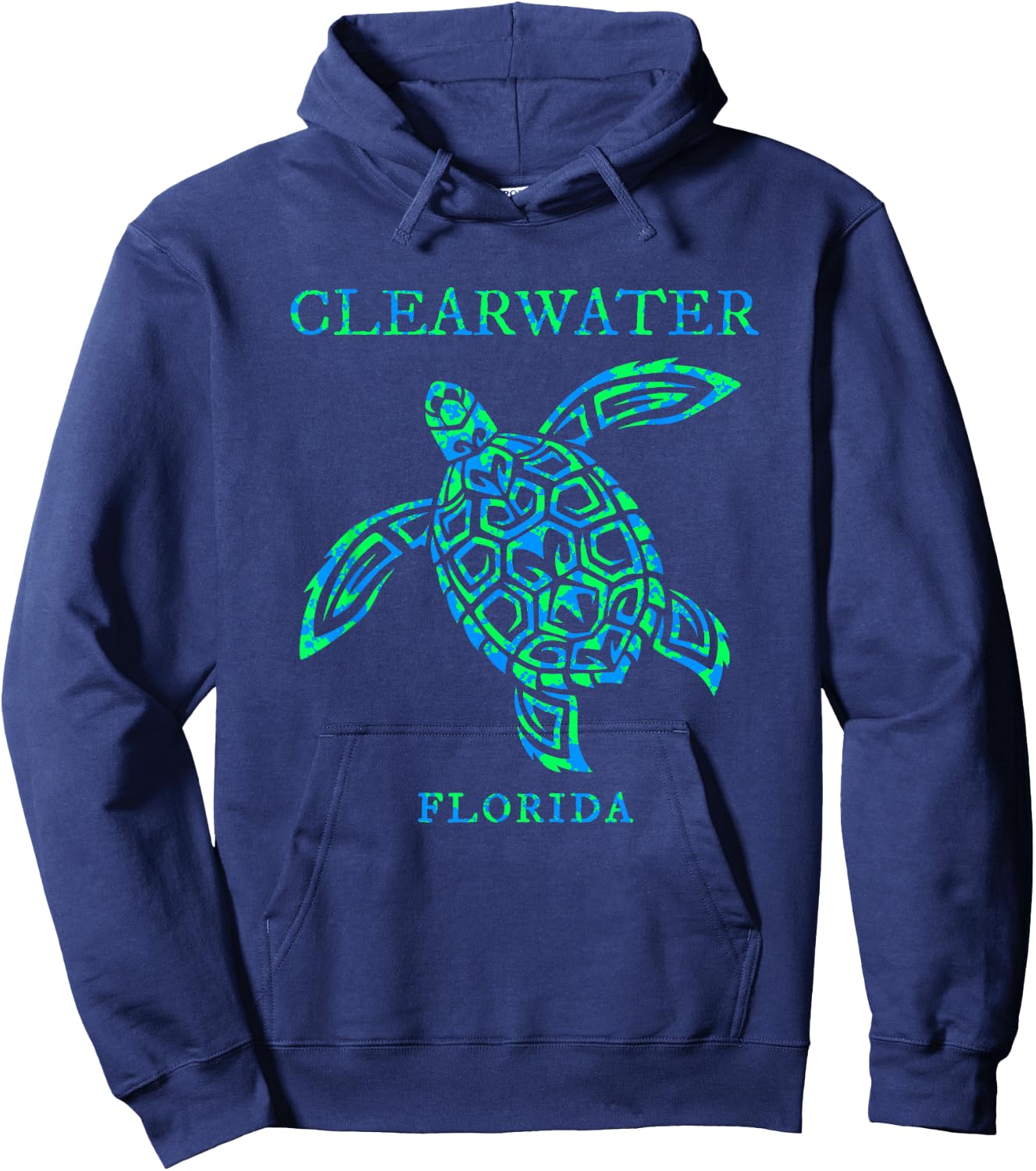 Clearwater Florida Sea Turtle Vacation Souvenir Boys Girls Hoodie - Hoodie | Navy