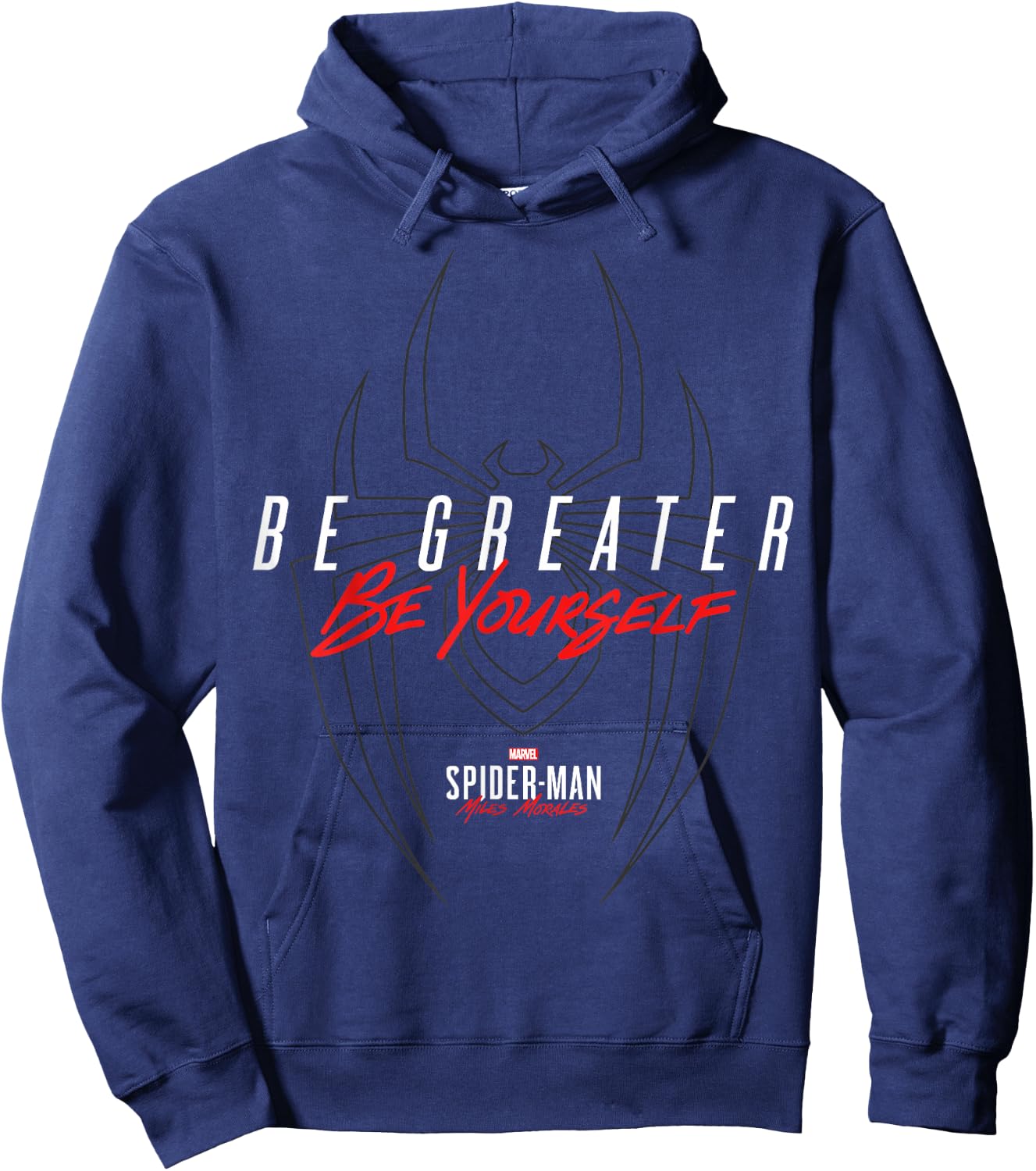 Marvel Spider-Man: Miles Morales Be Greater Be Yourself Hoodie - Hoodie | Navy