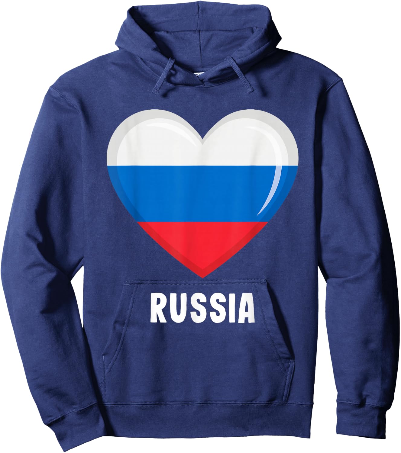 Russia Flag Shirt Russian Hoodie - Hoodie | Navy