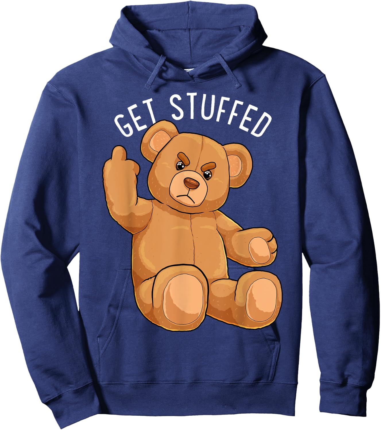 Get Stuffed Angry Teddy Bear Stuffed Bear Hipster Hipster Hipster Hoodie - Hoodie | Navy