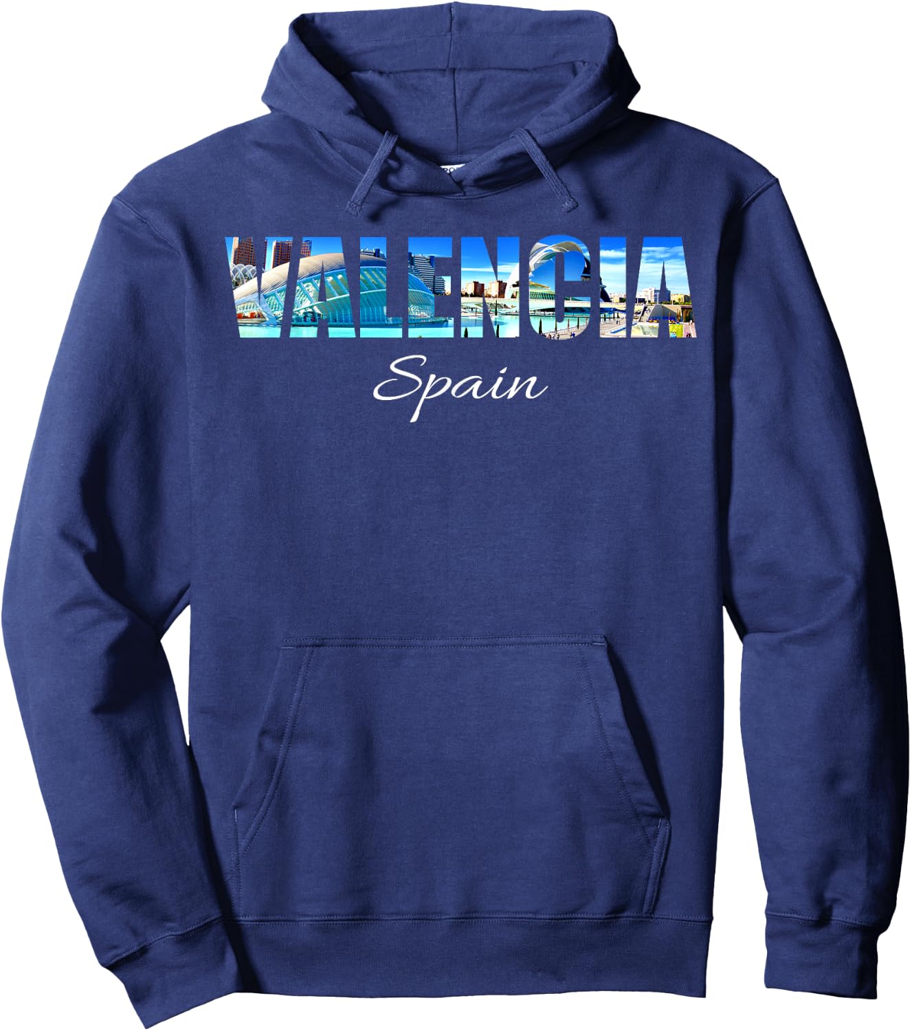 Valencia City Photography - Spain Souvenir Hoodie - Hoodie | Navy