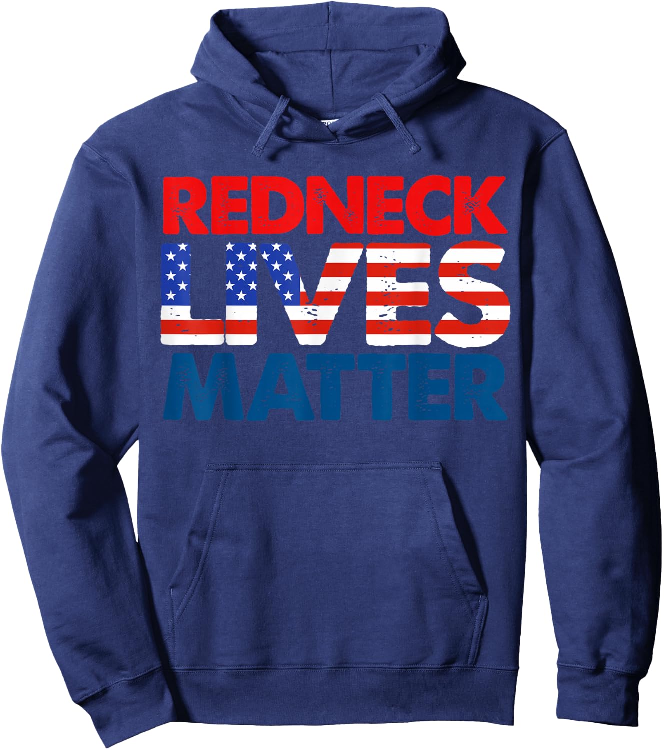 Redneck Matter American USA Flag 4th of July Patriotic Hoodie - Hoodie | Navy