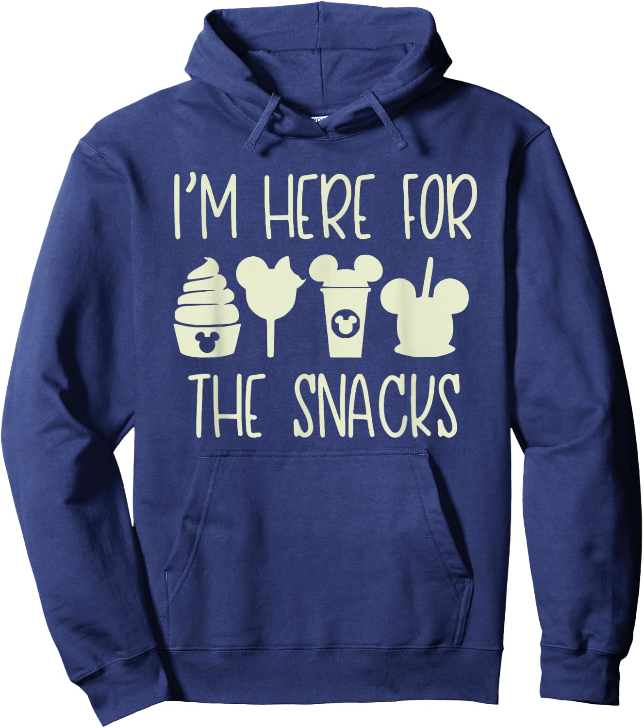 I'm Here For The Snacks, Snackgoals, Snacks Goals Hoodie - Hoodie | Navy
